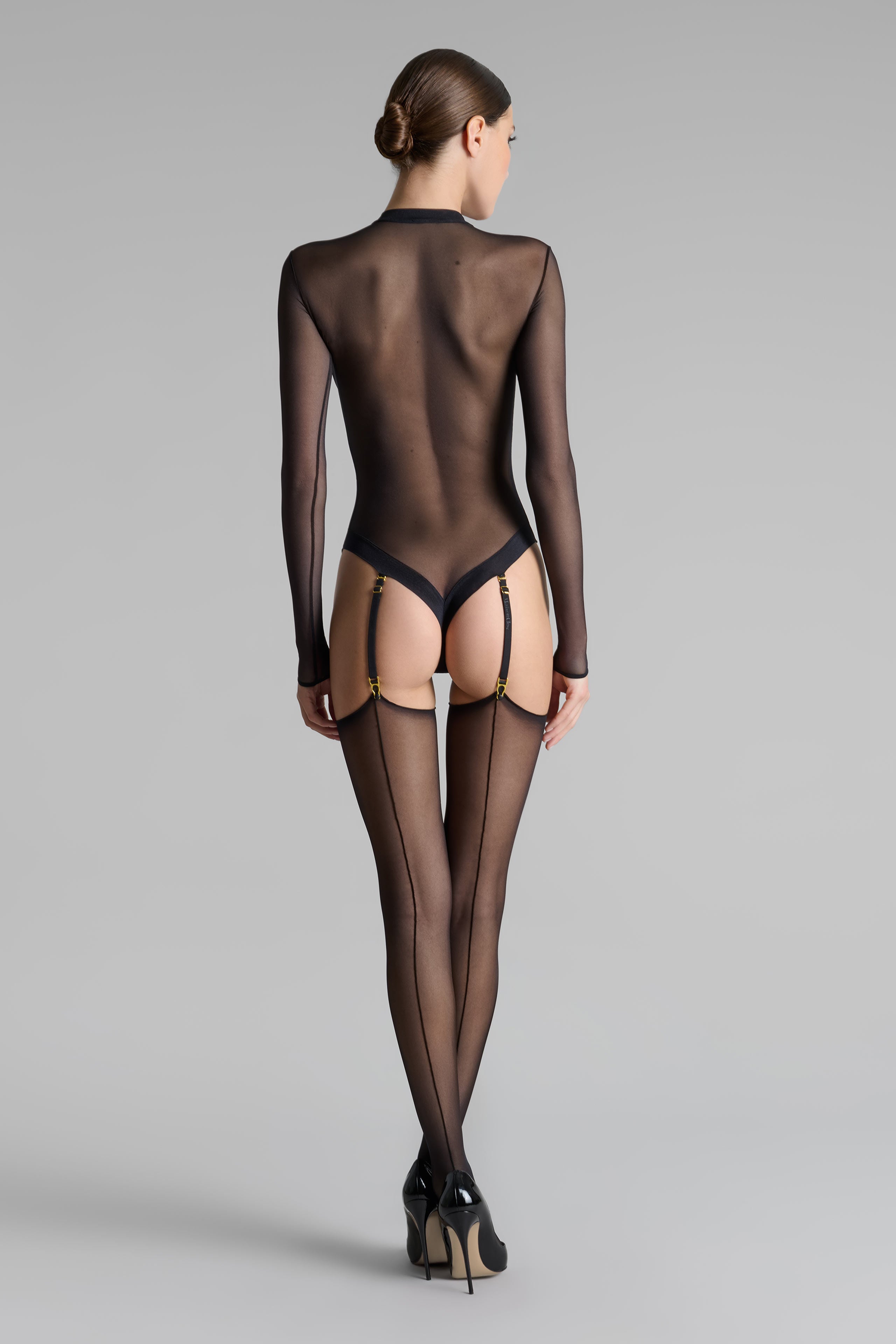 Calze con 2 righe con orli tagliati arrotolati - 20D - Legwear