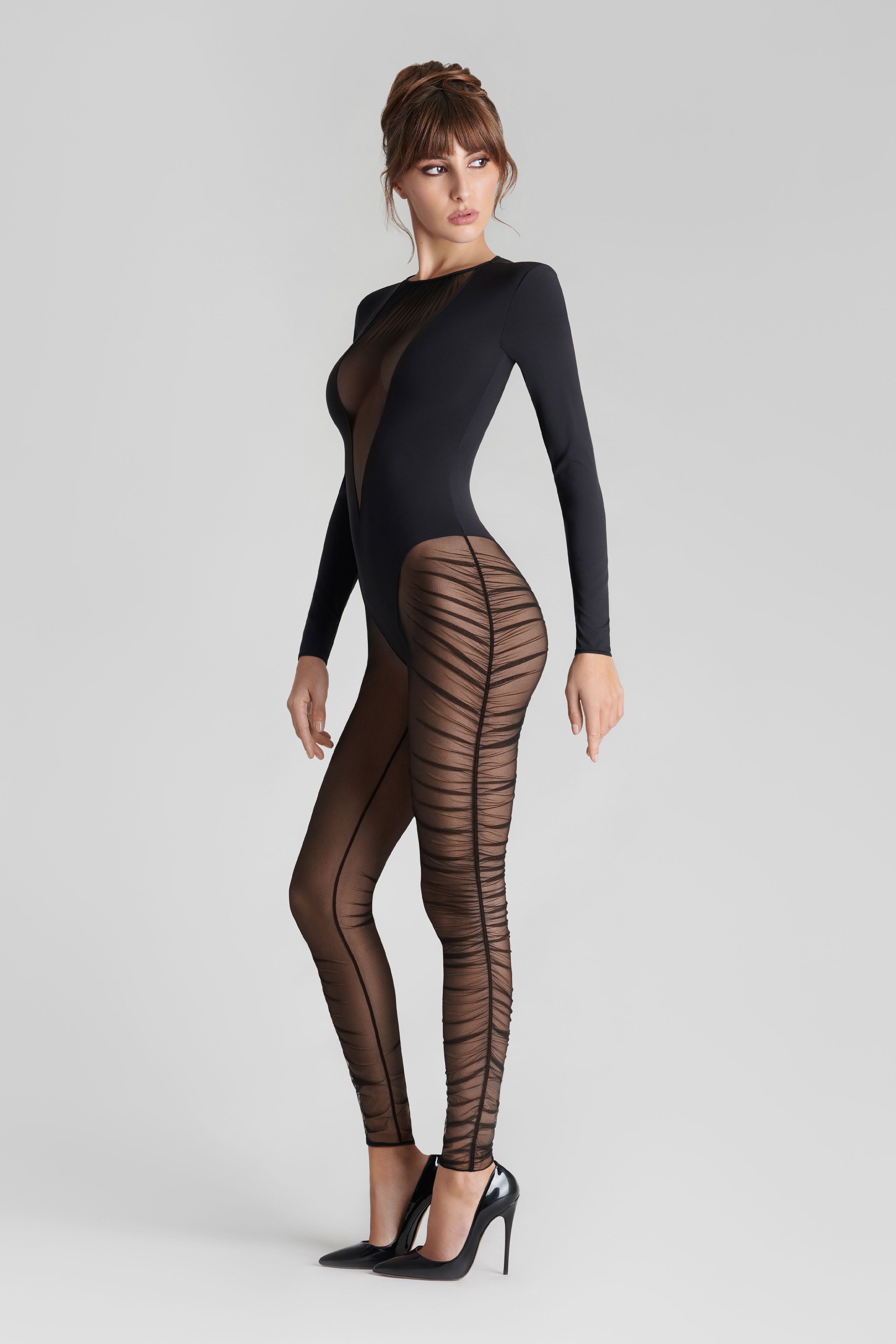 Catsuit manches longues - Nuit Fauve