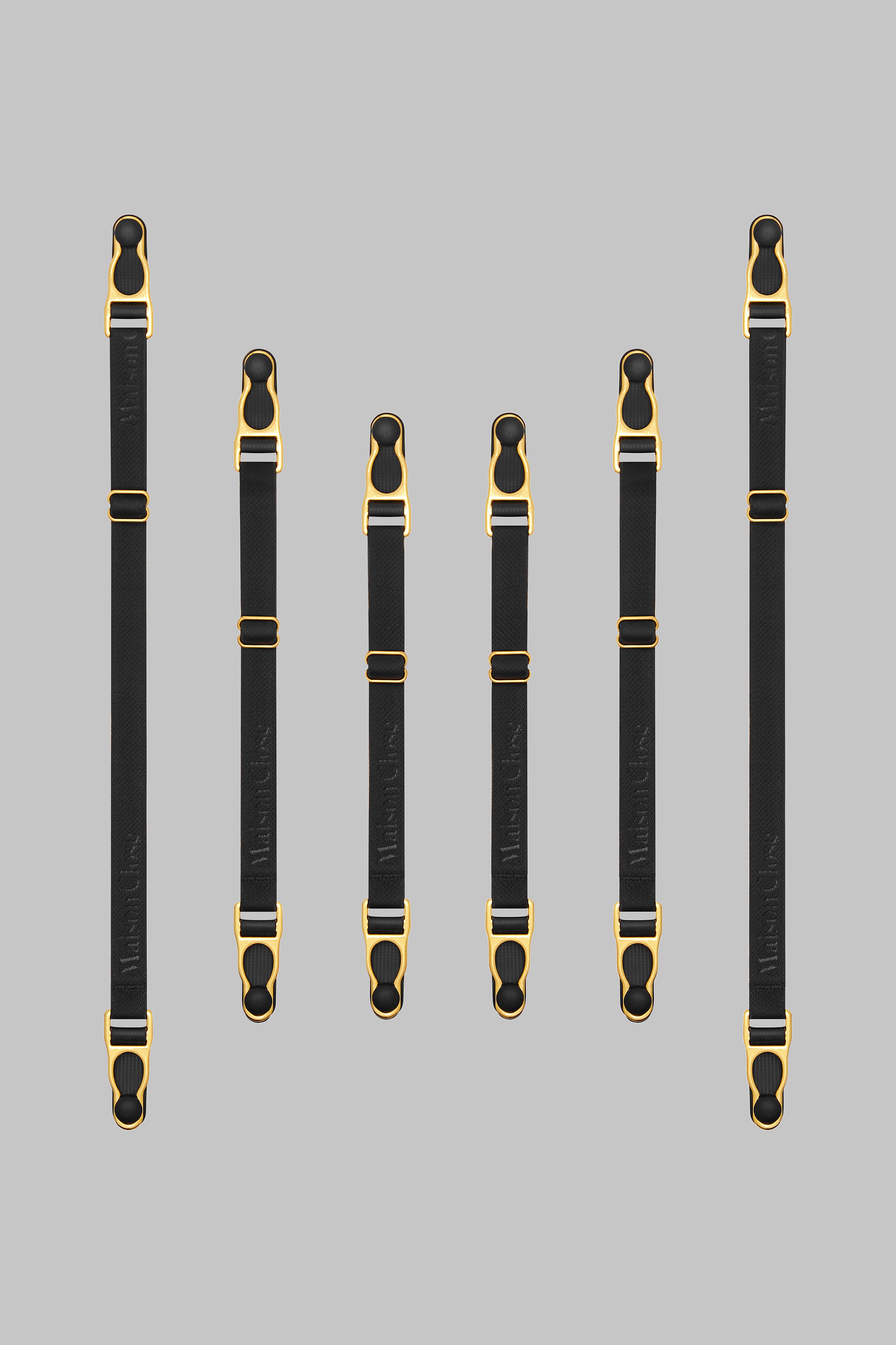 Double Stringhe reggicalze - Nero/Oro - Signature