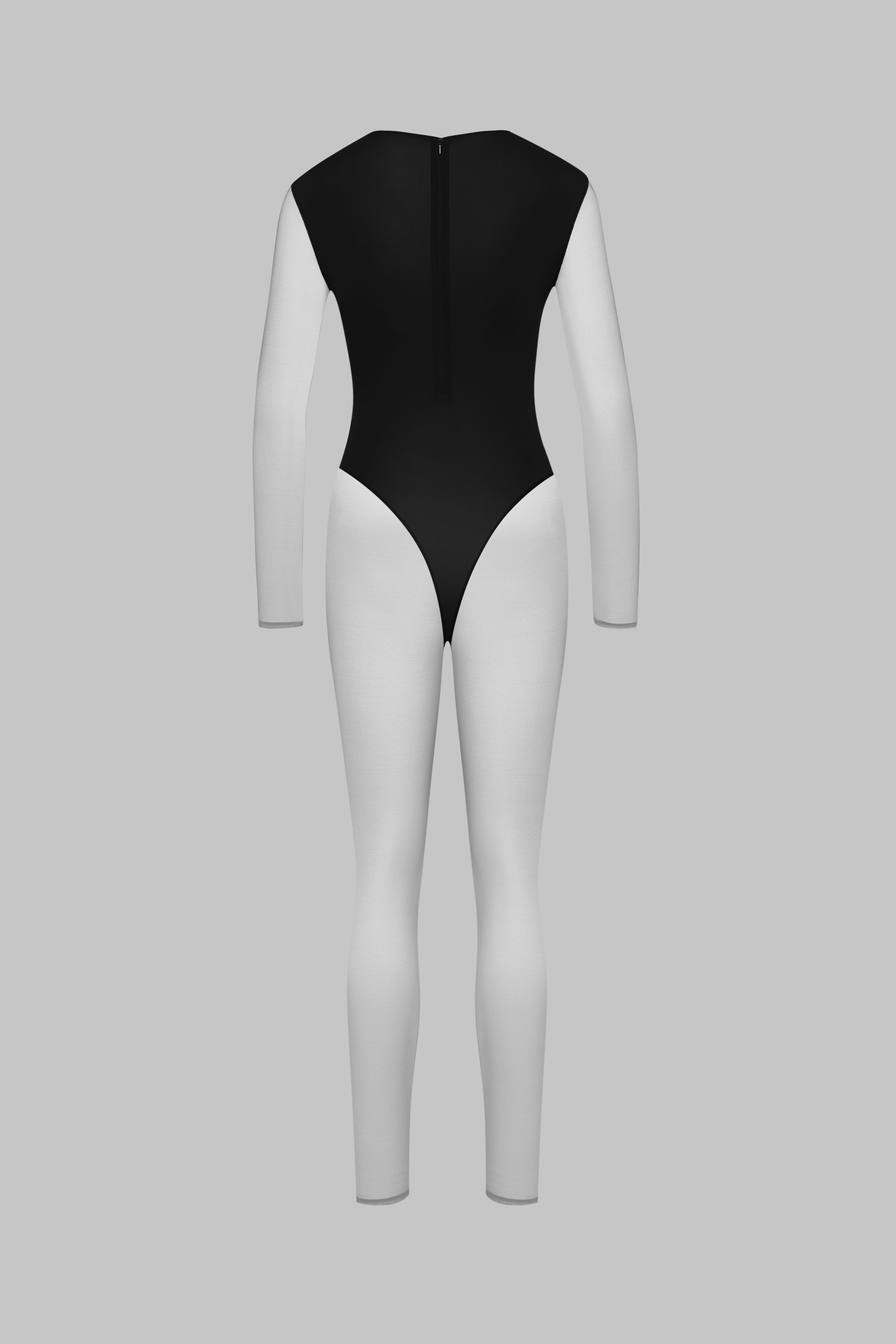 Catsuit con Scollo a V e Maniche Lunghe - Pure Tentation