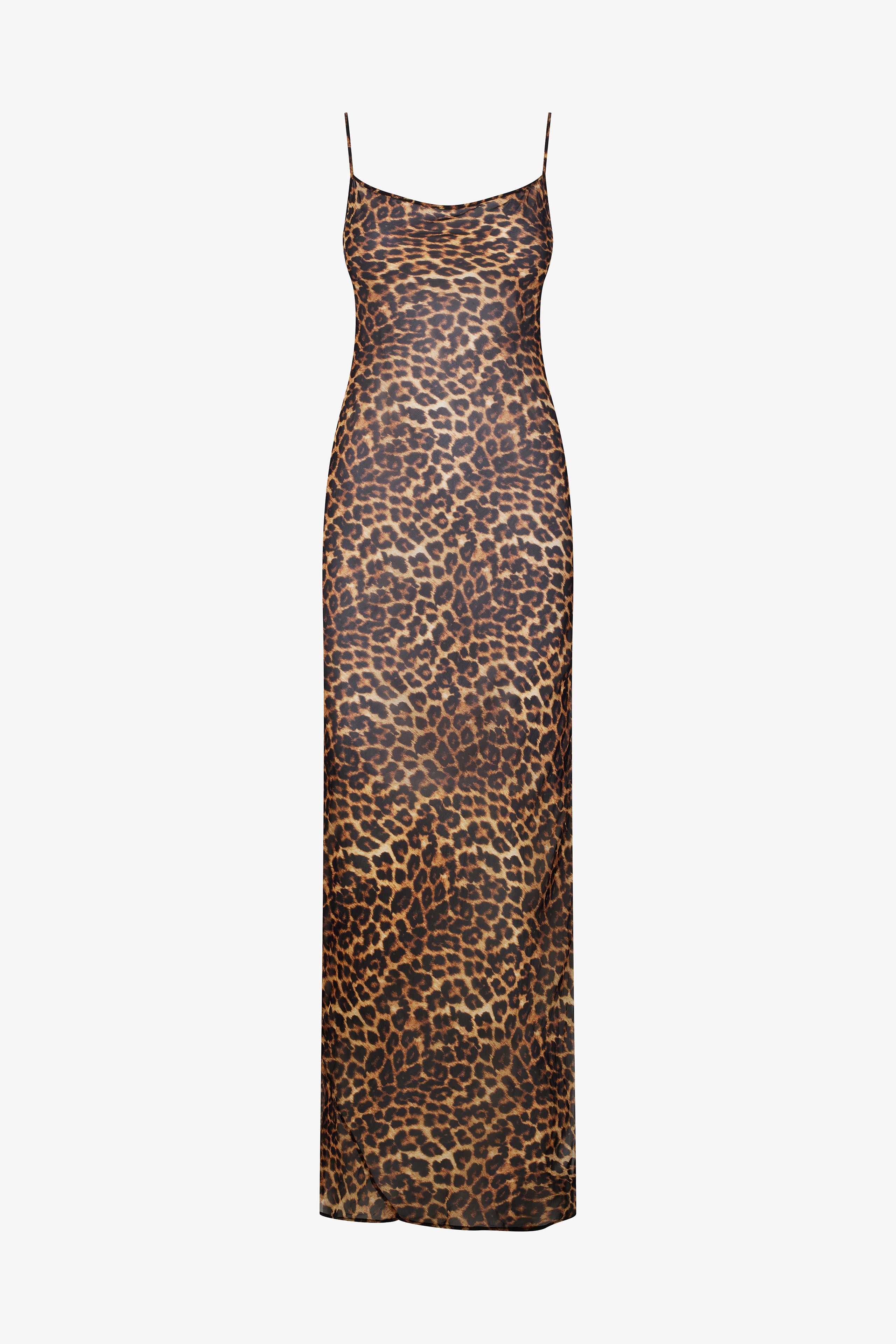 Long Backless Dress - Safari