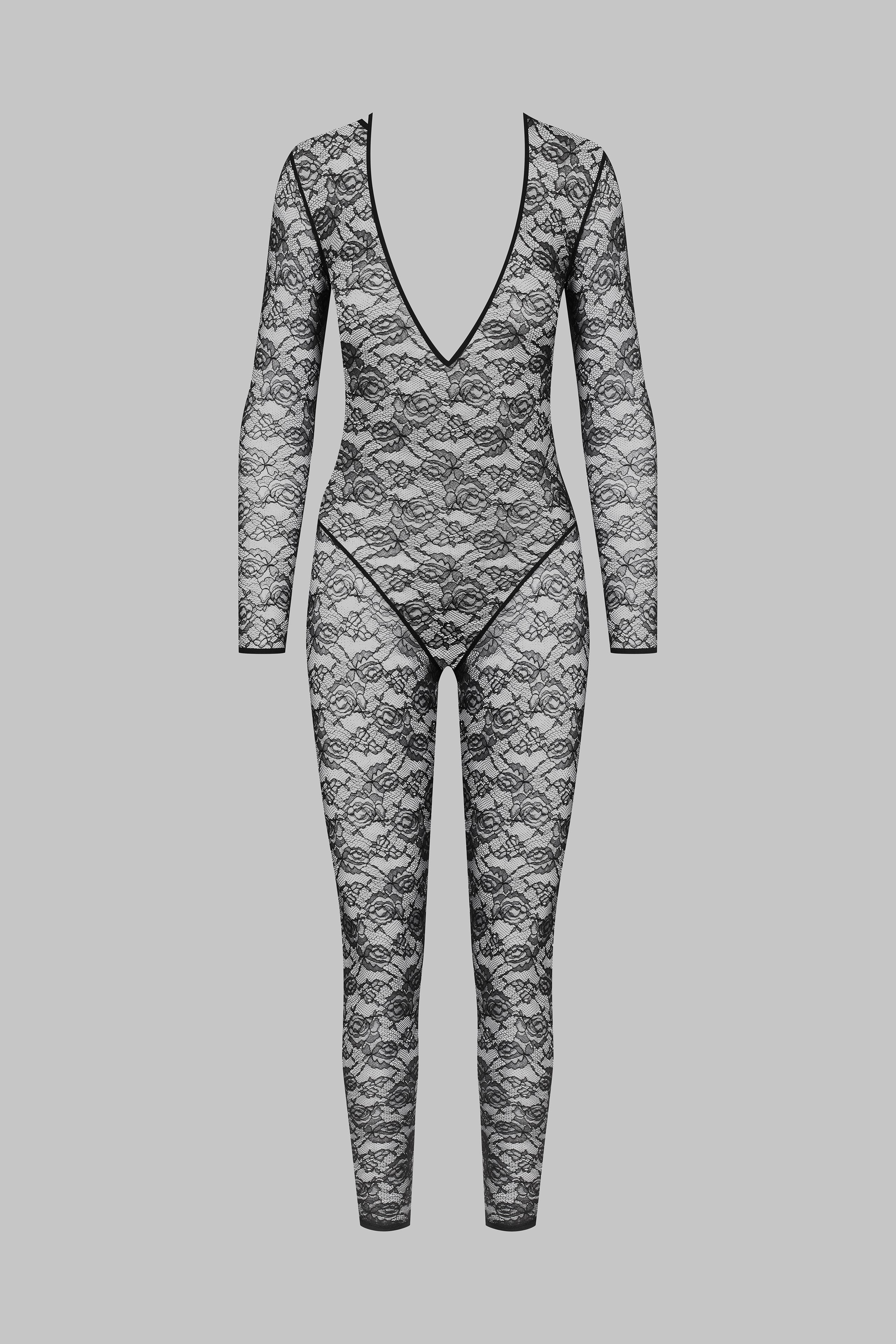 Catsuit manches longues Col V - Flashback