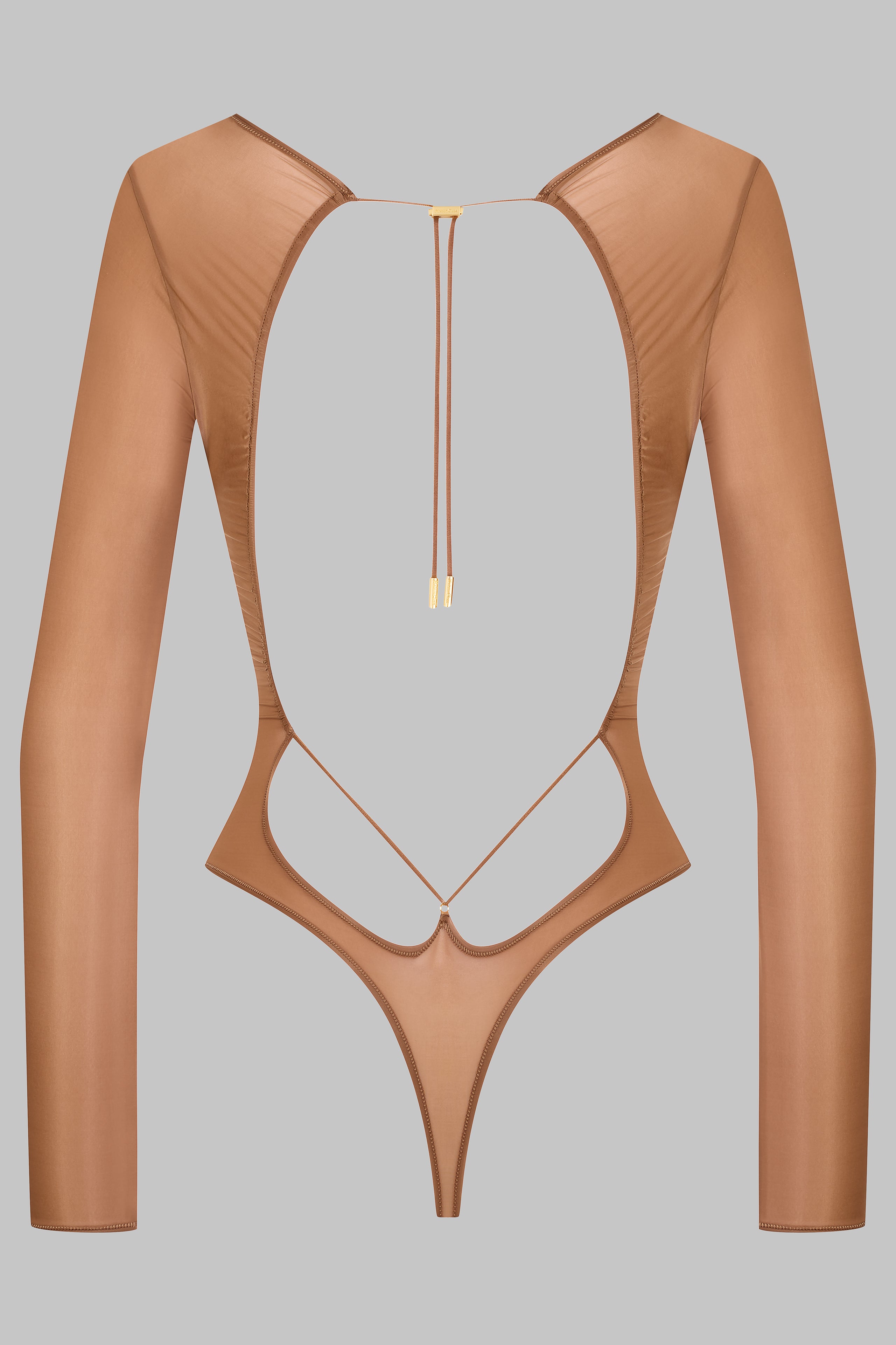Body string schiena scoperta a maniche lunghe - French Kiss Light