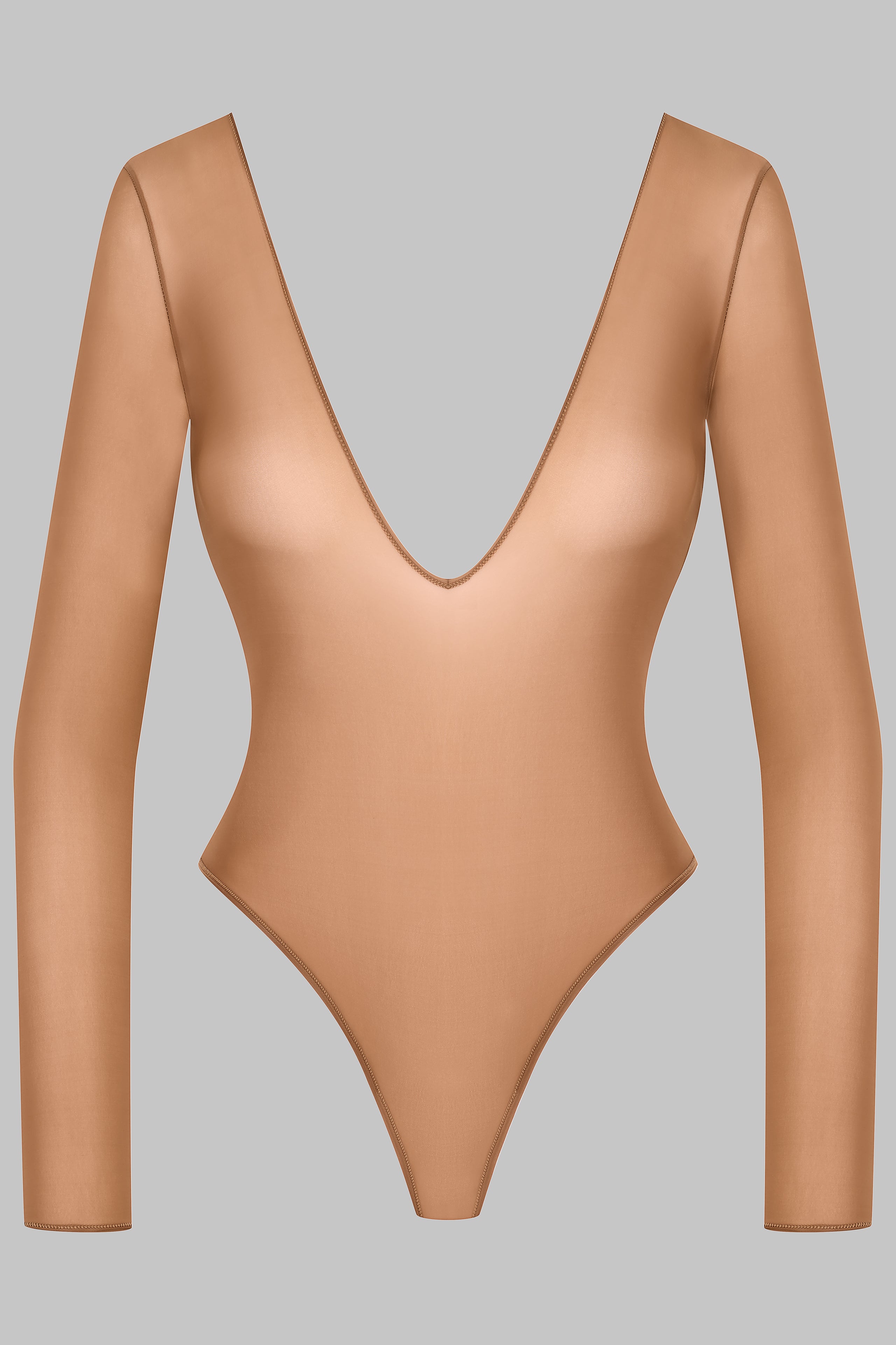 Body string schiena scoperta a maniche lunghe - French Kiss Light