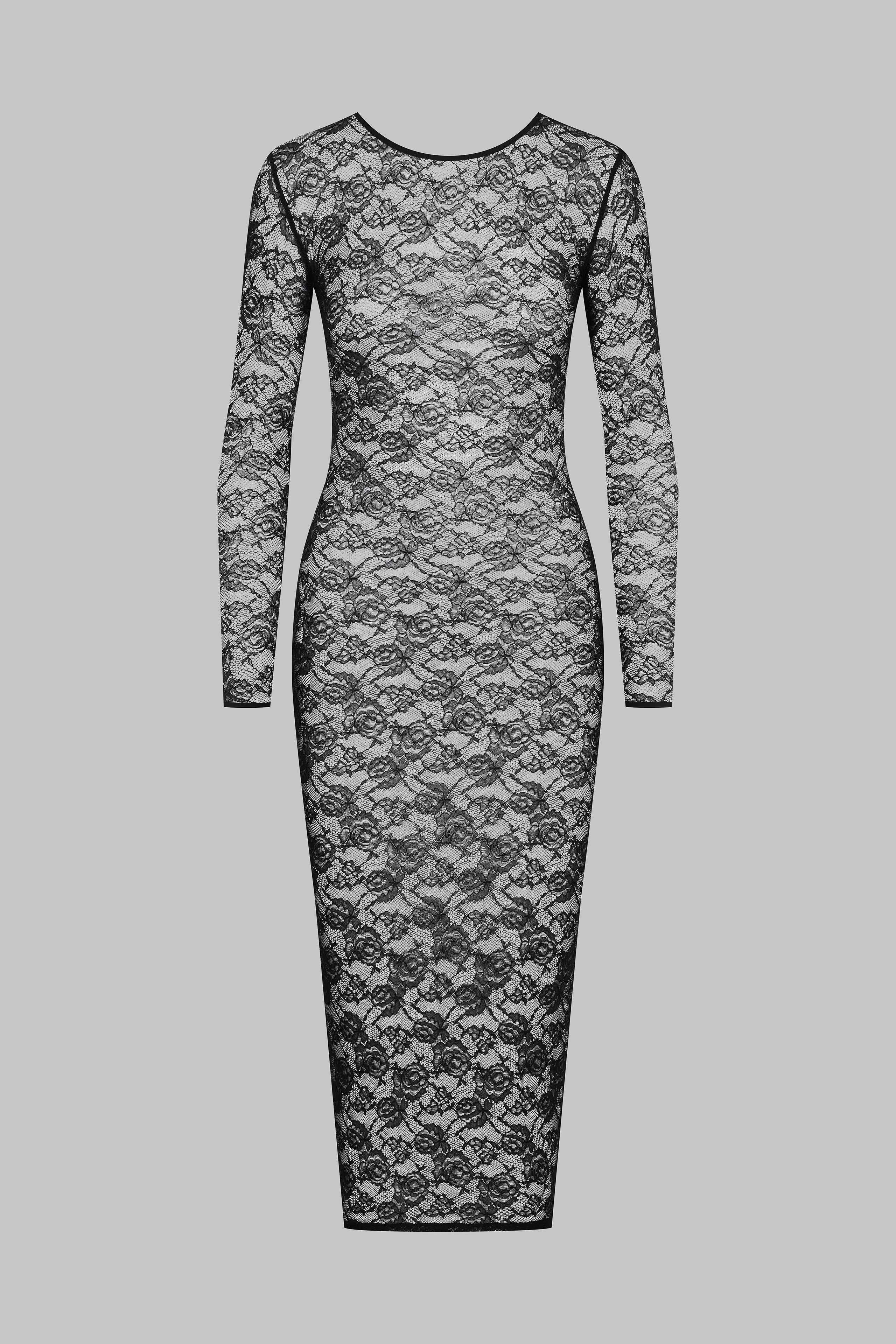 Robe midi manches longues - Flashback