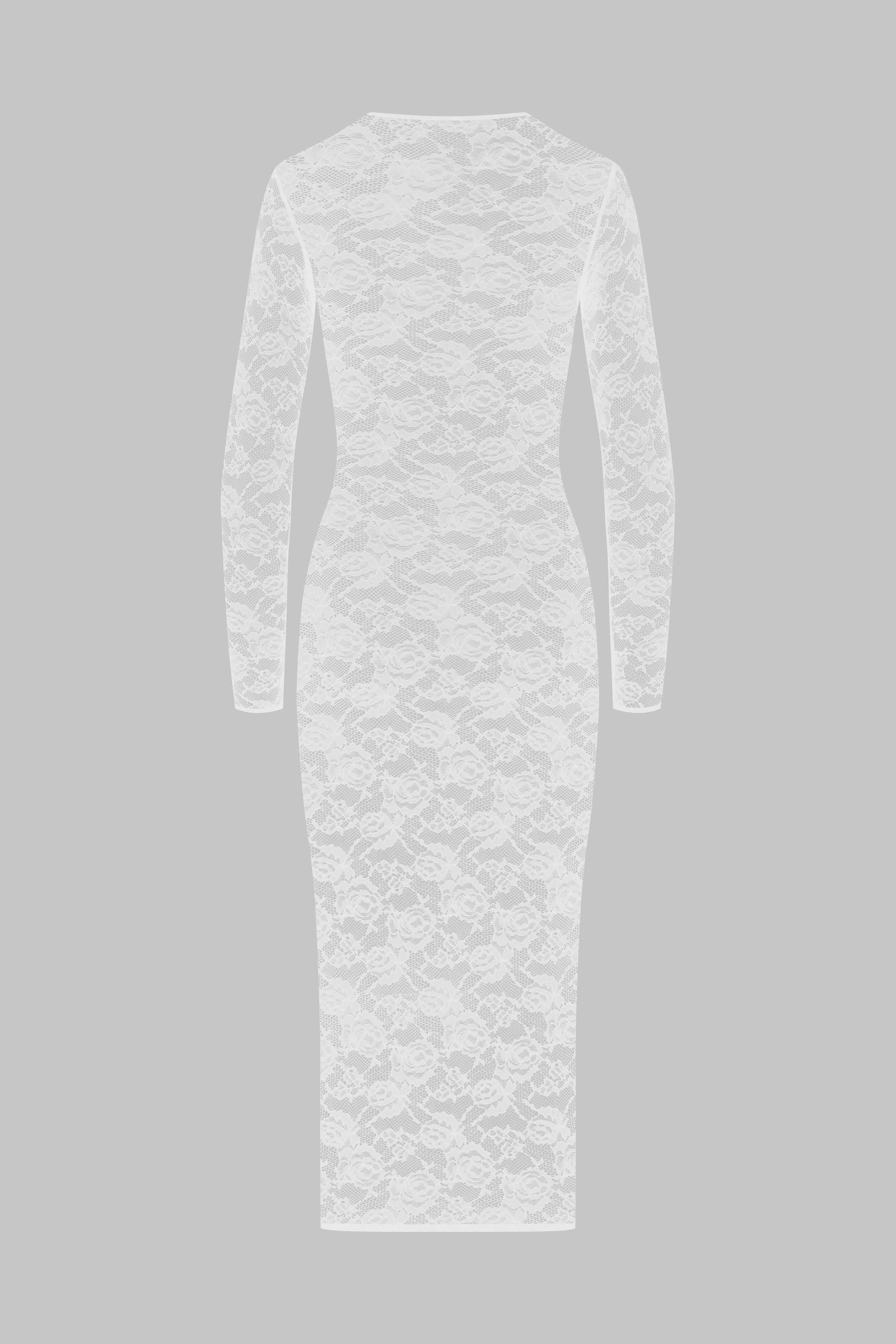 Abito midi con maniche lunghe - Flashback