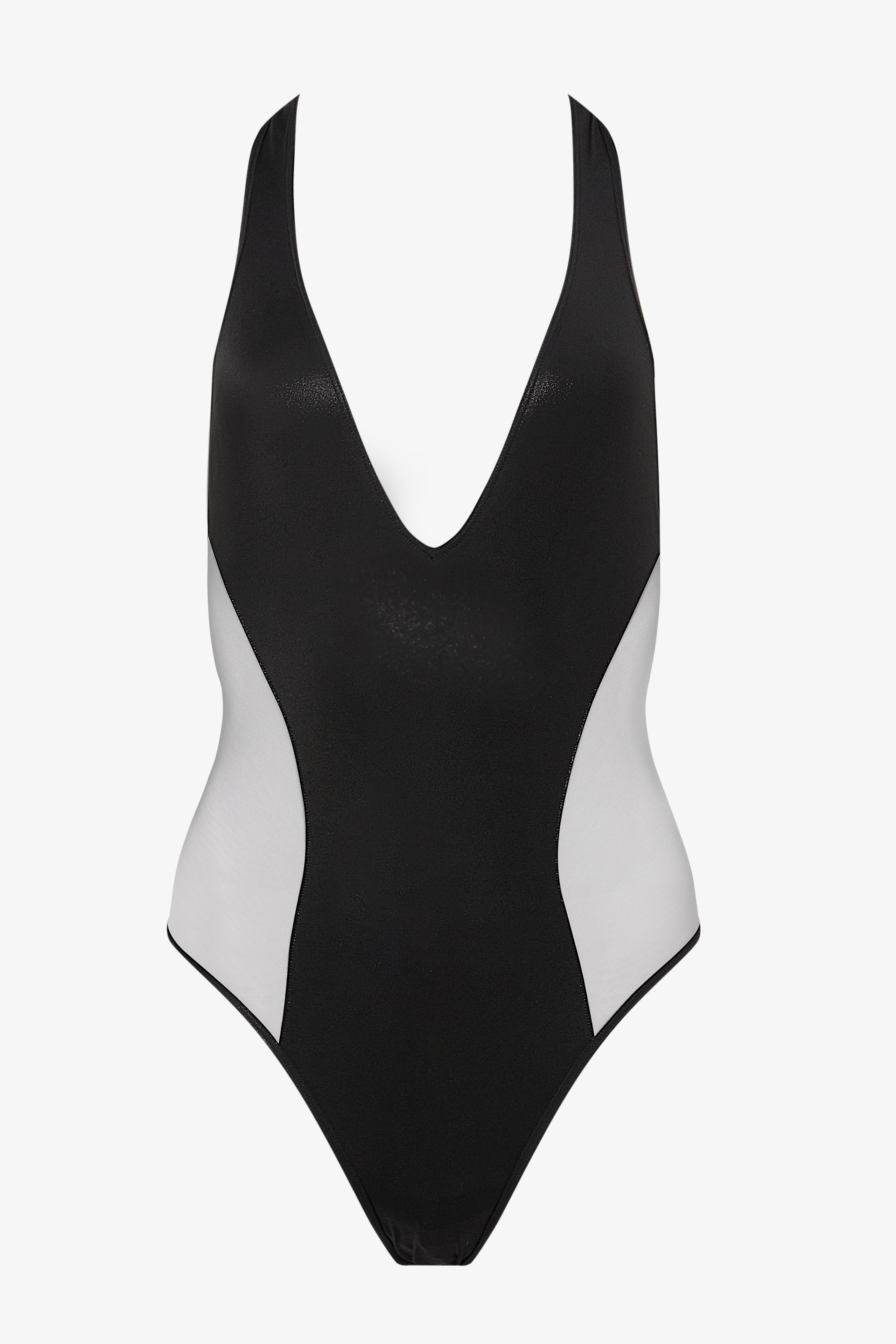 Backless one-piece swimsuit - Minuit