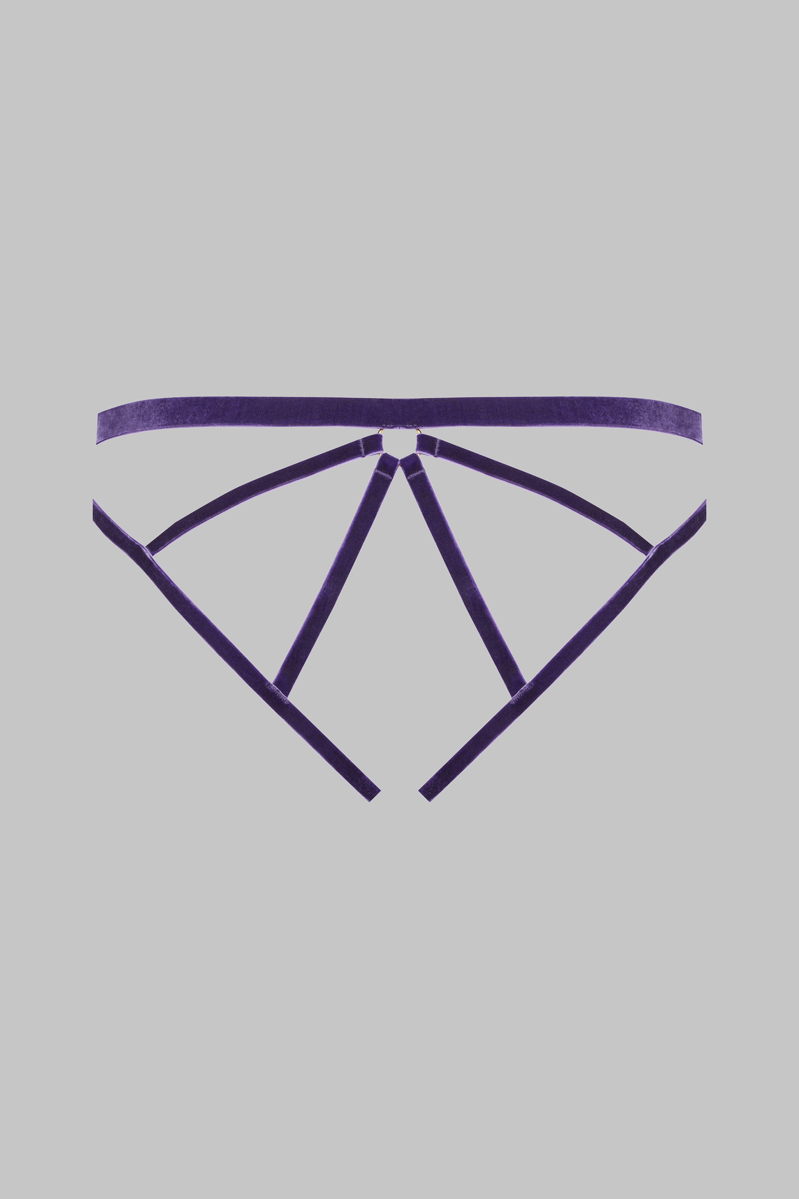 Culotte ouverte - Parure velours