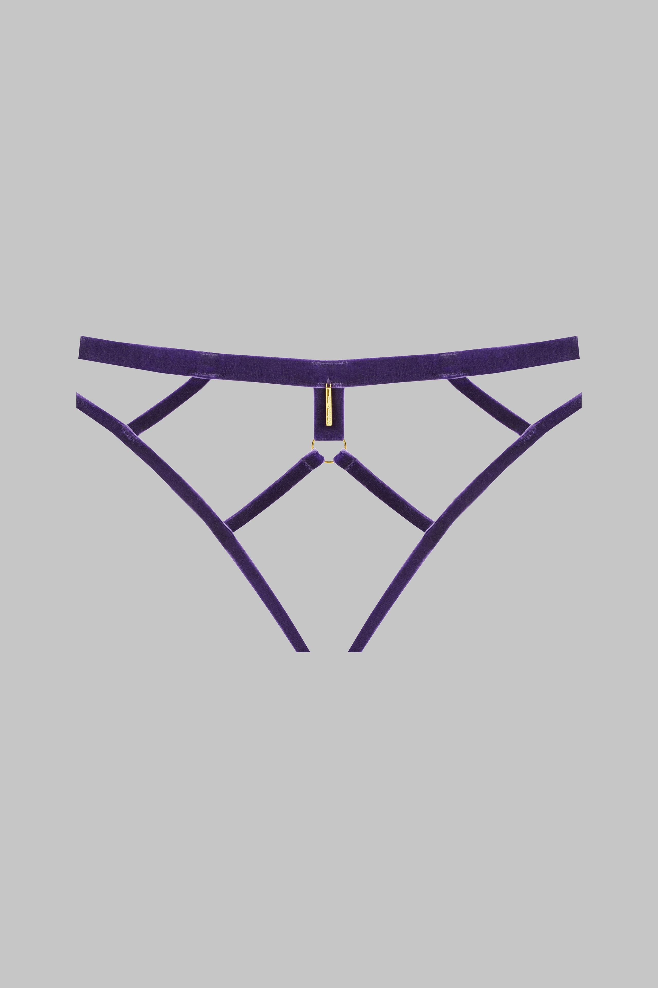 Culotte ouverte - Parure velours
