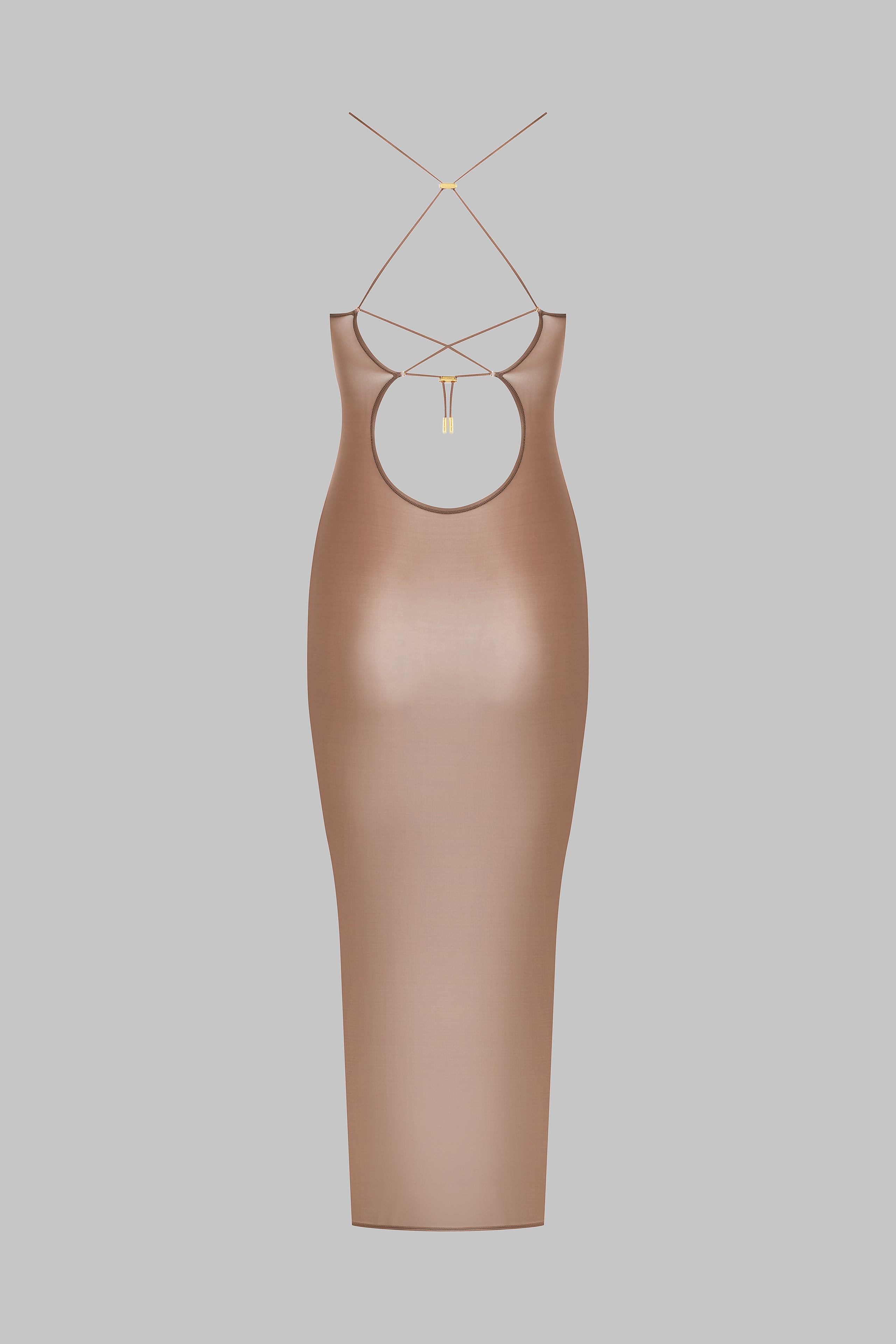 Open back midi dress - French Kiss Light