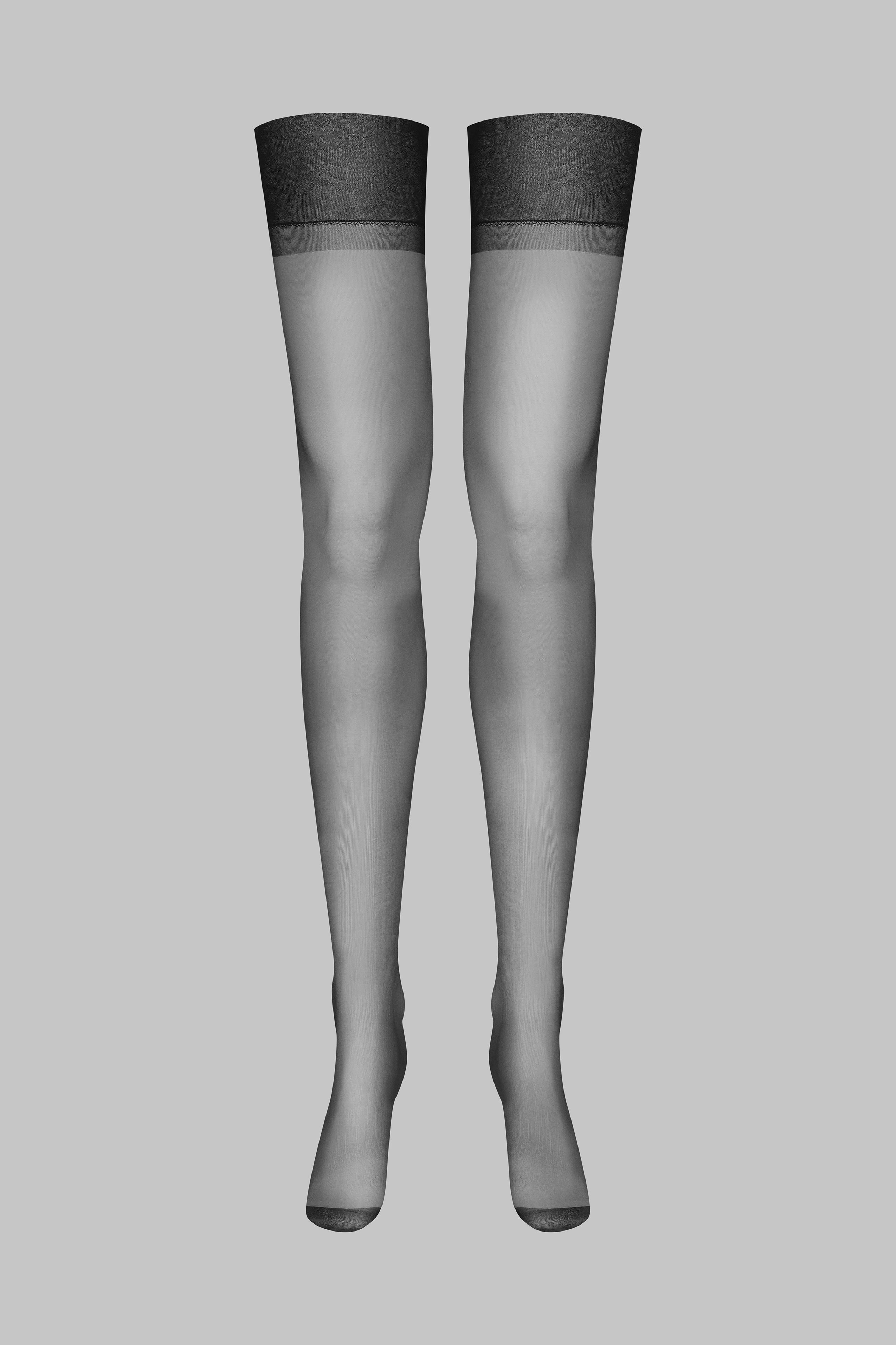 Calze velate in nylon - Nero - Les Coquetteries