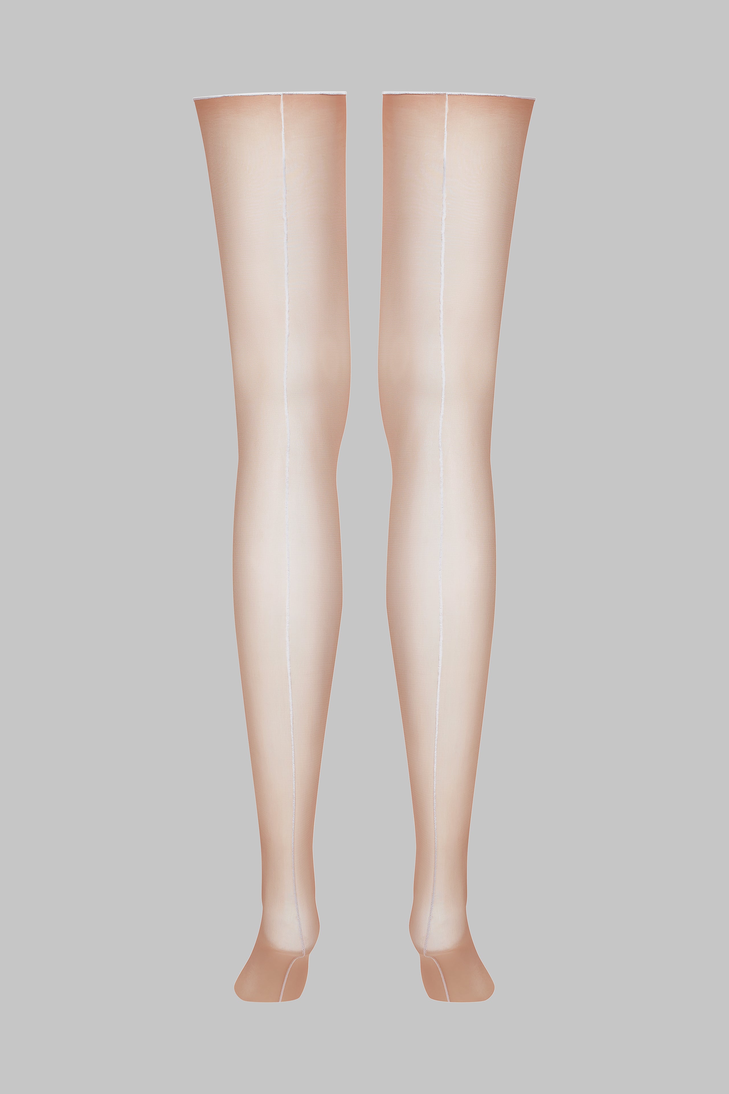 20D rolled seam cut stockings - Legwear
