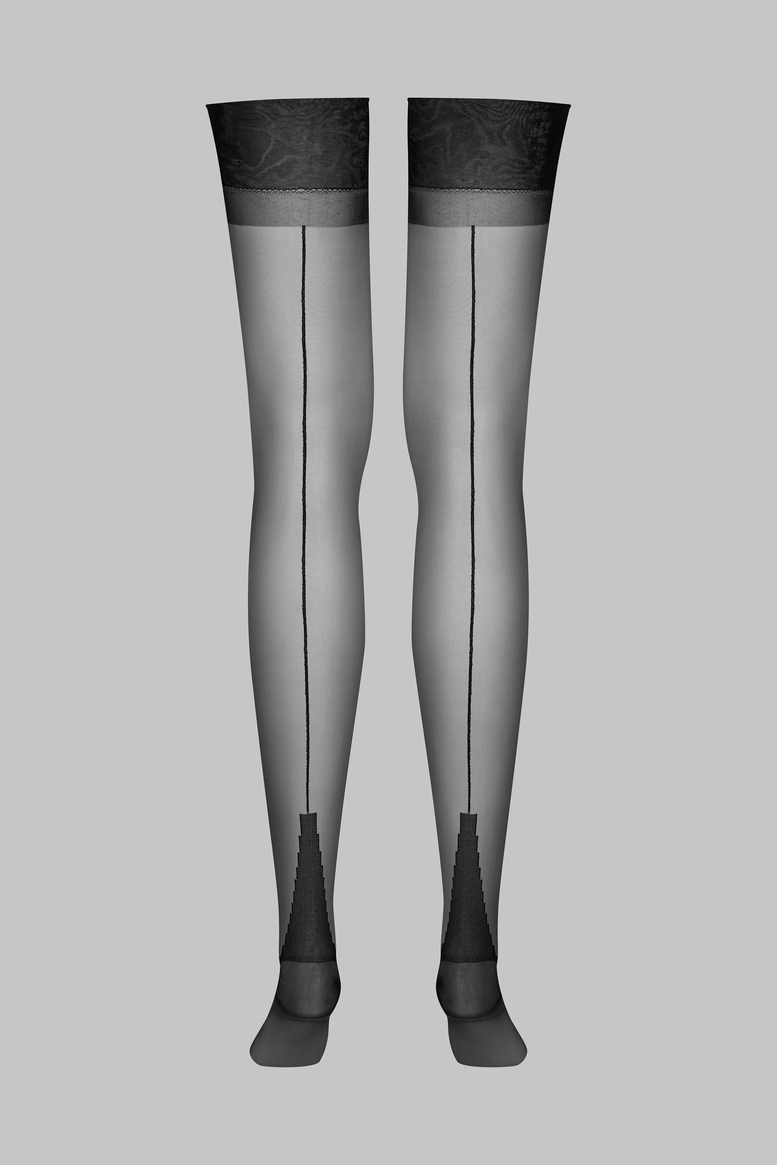 Calze velate in nylon con cucitura Signature - 15D - Les Coquetteries