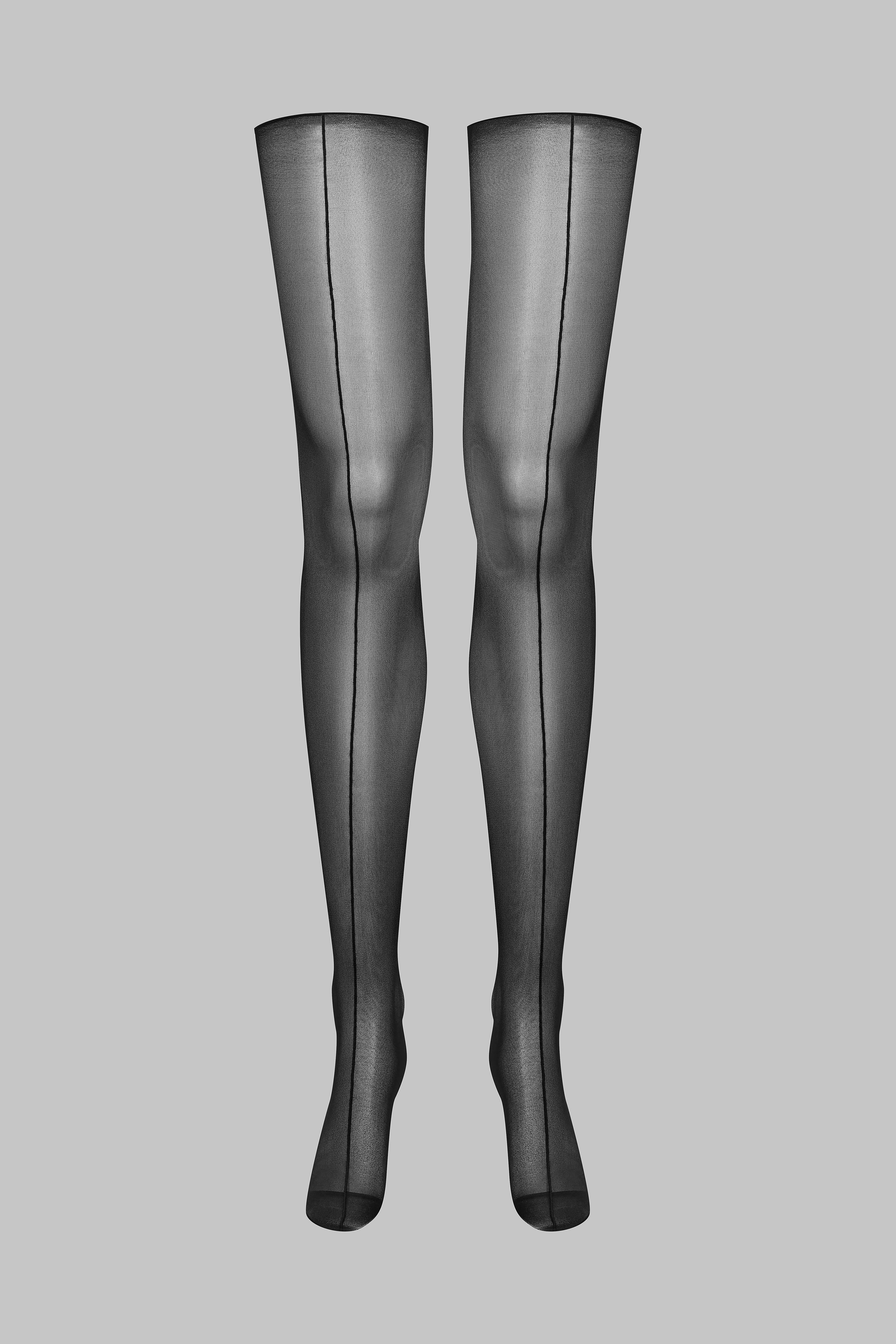 Calze con 2 righe con orli tagliati arrotolati - 20D - Legwear