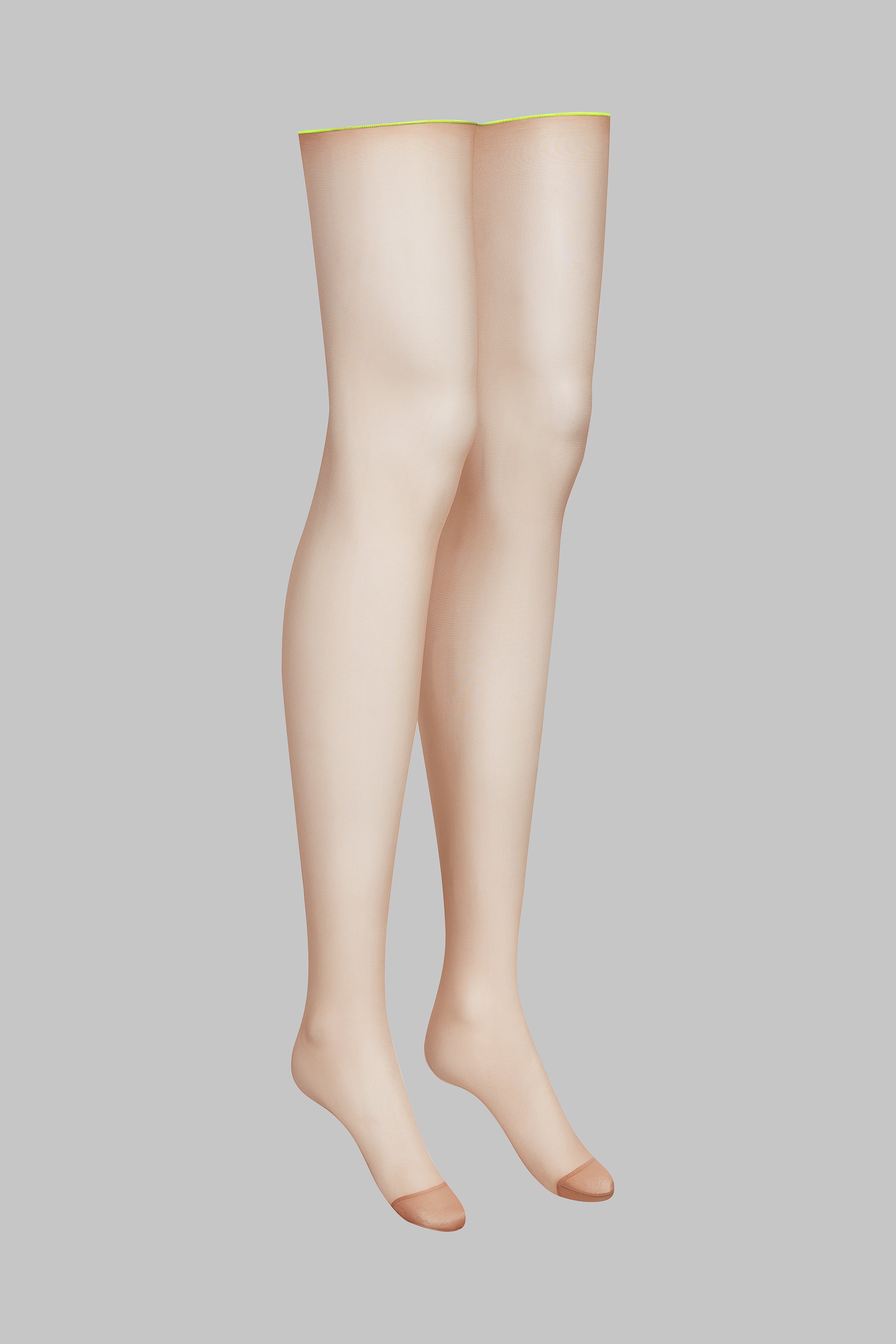 20D neon seam rolled stockings - Legwear
