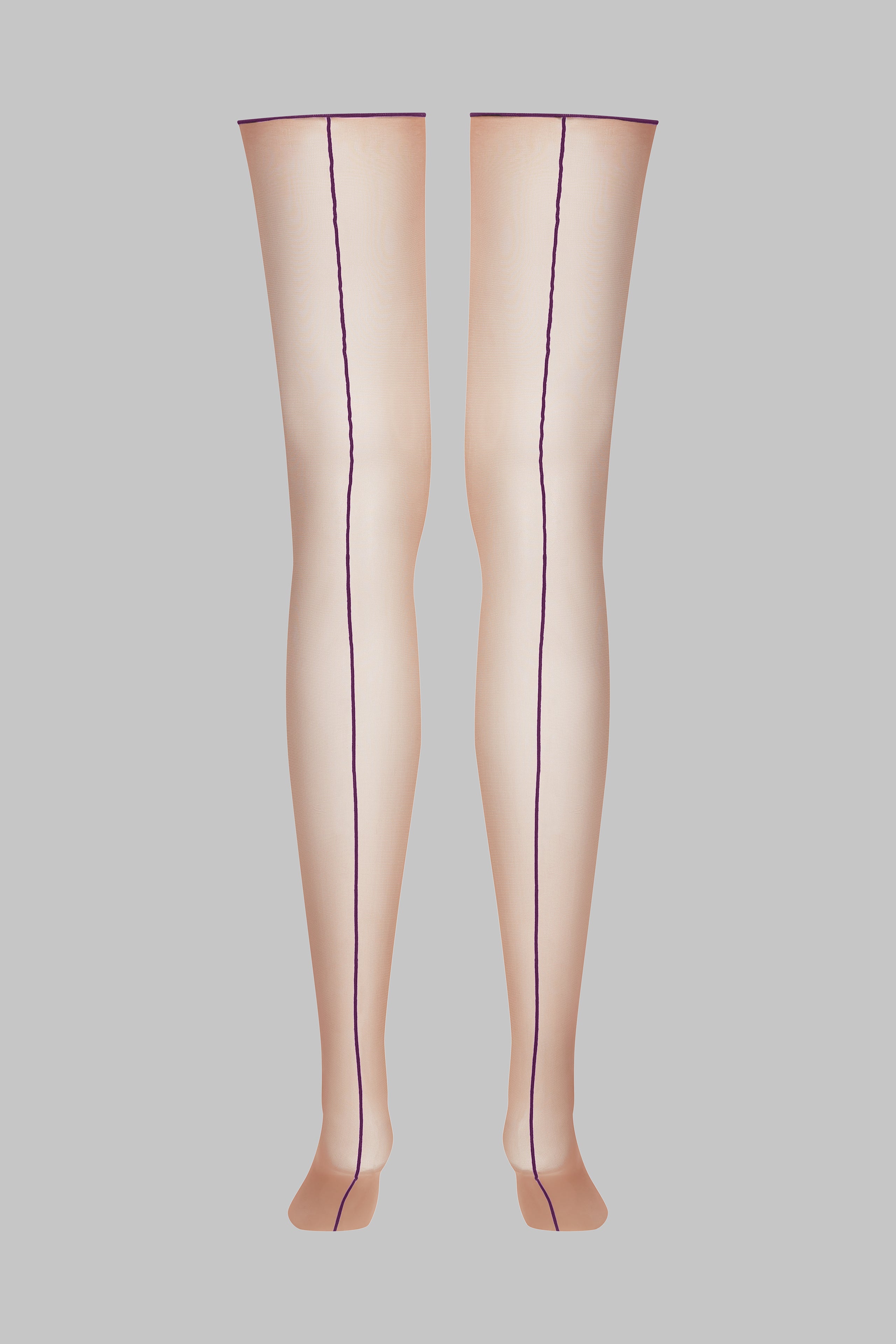 Nahtstrümpfe mit gerolltem Schnitt 20D - Legwear