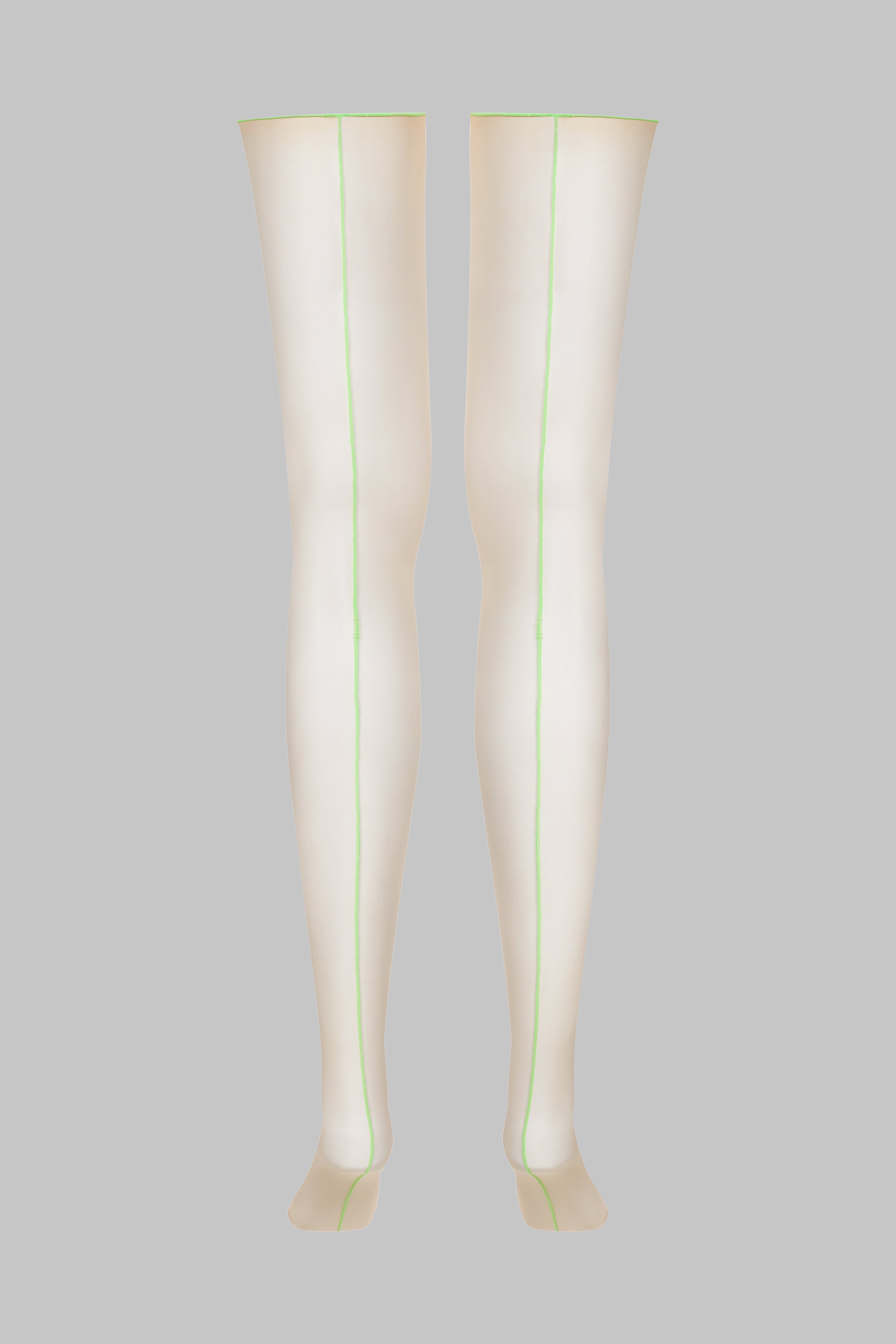 20D neon seam rolled stockings - Legwear