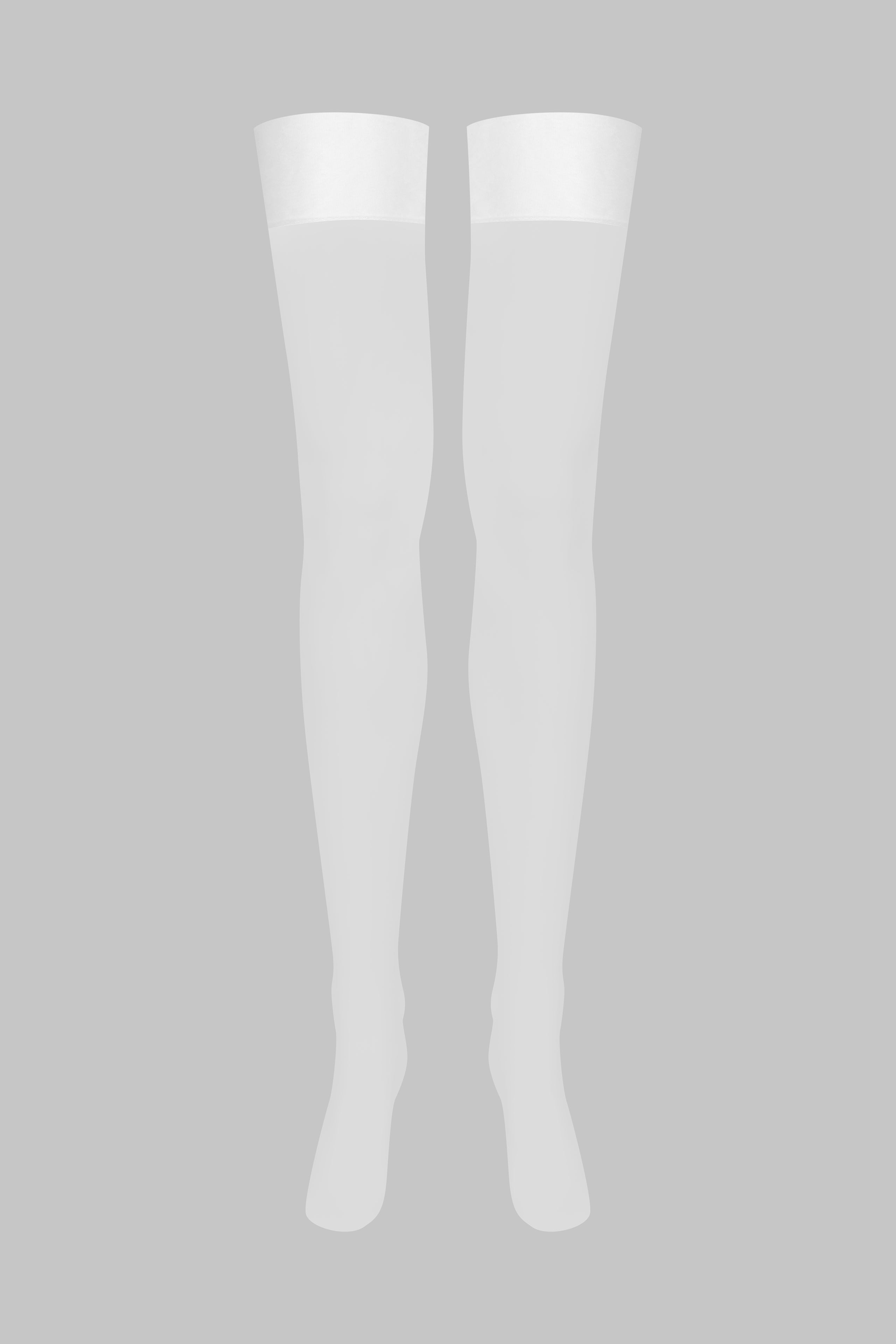Bas nylon 15D - Blanc - Legwear