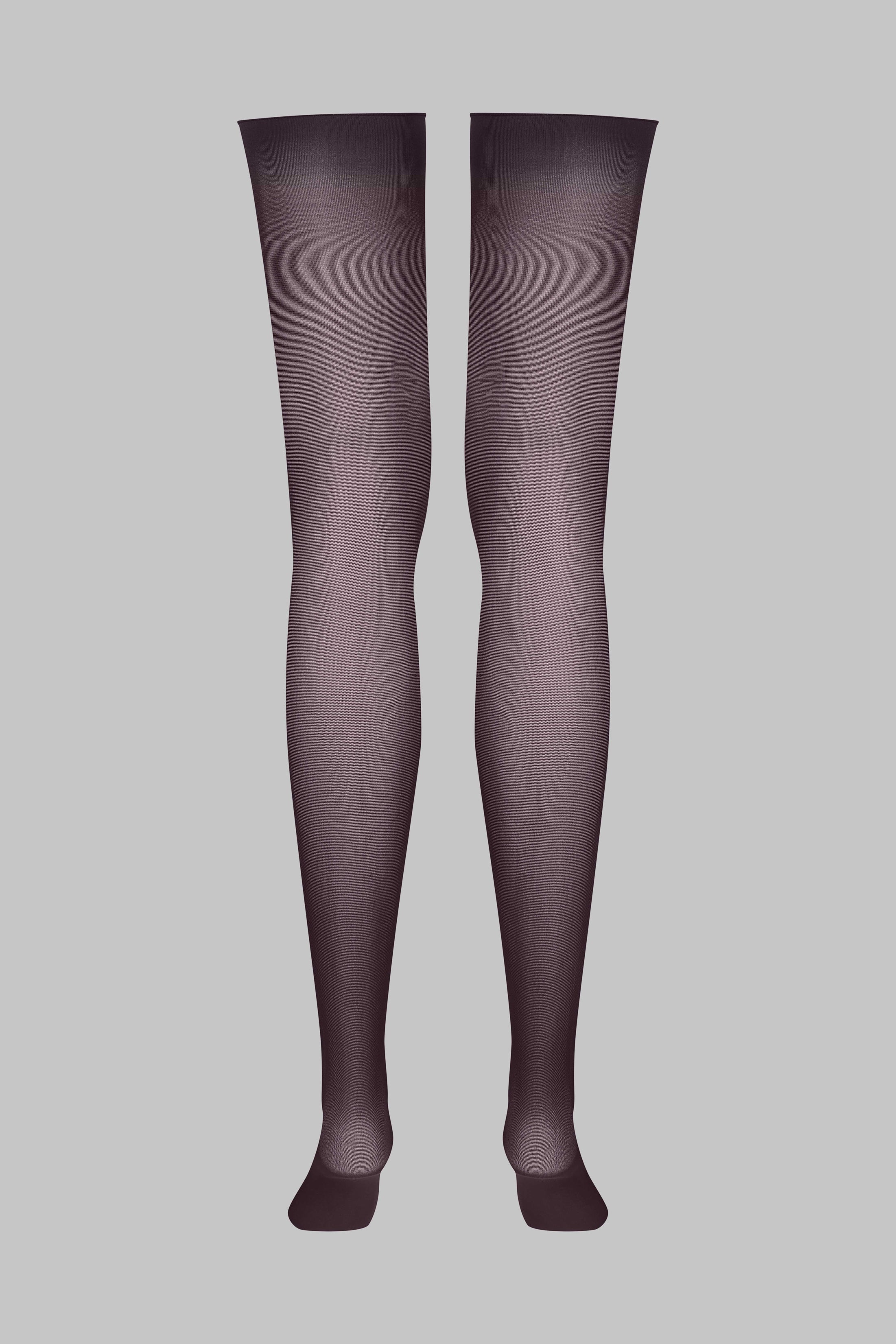 Strümpfe mit gerolltem Schnitt 40D - Braun - LEGWEAR