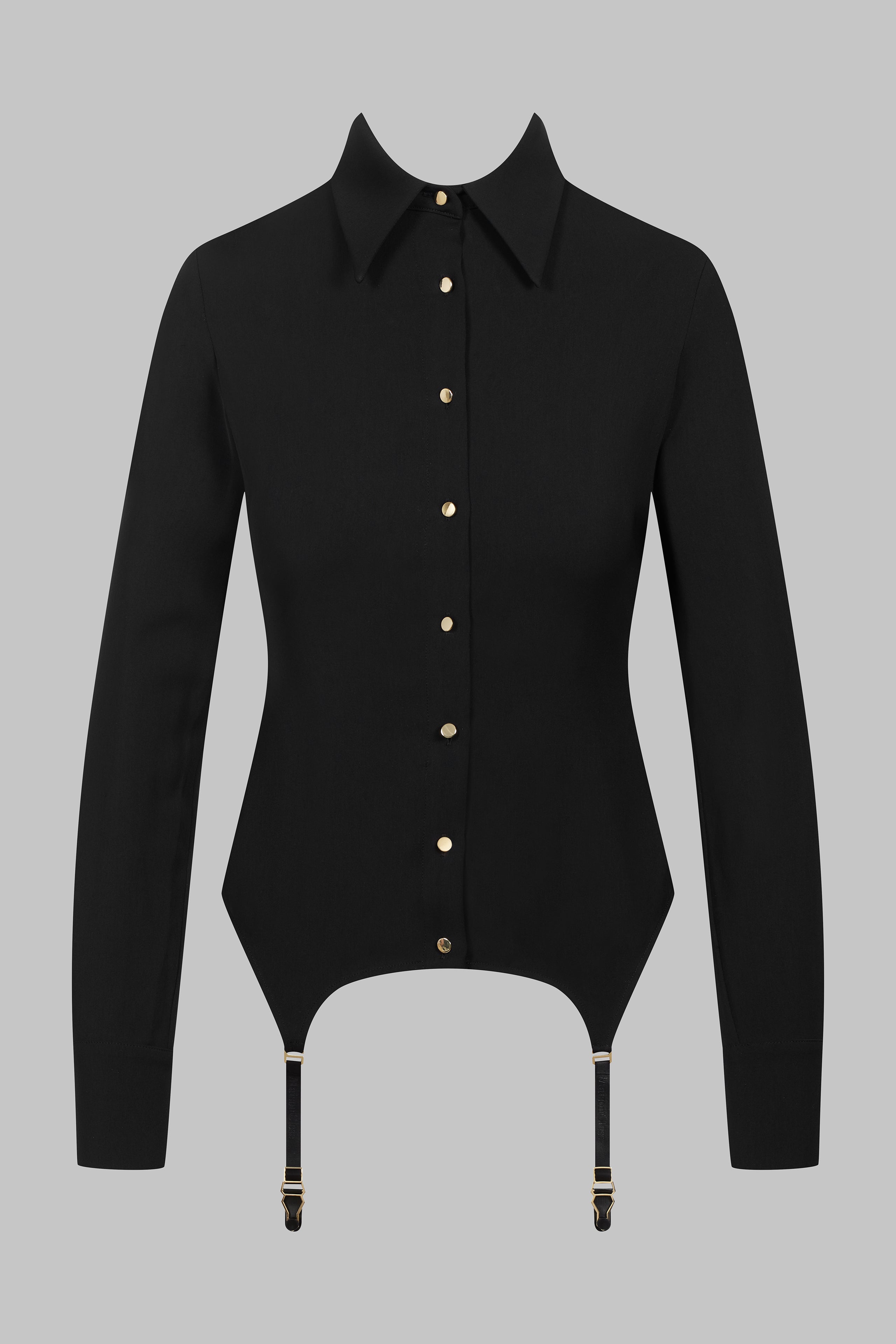 032 Back lace garter shirt - Le Vestiaire