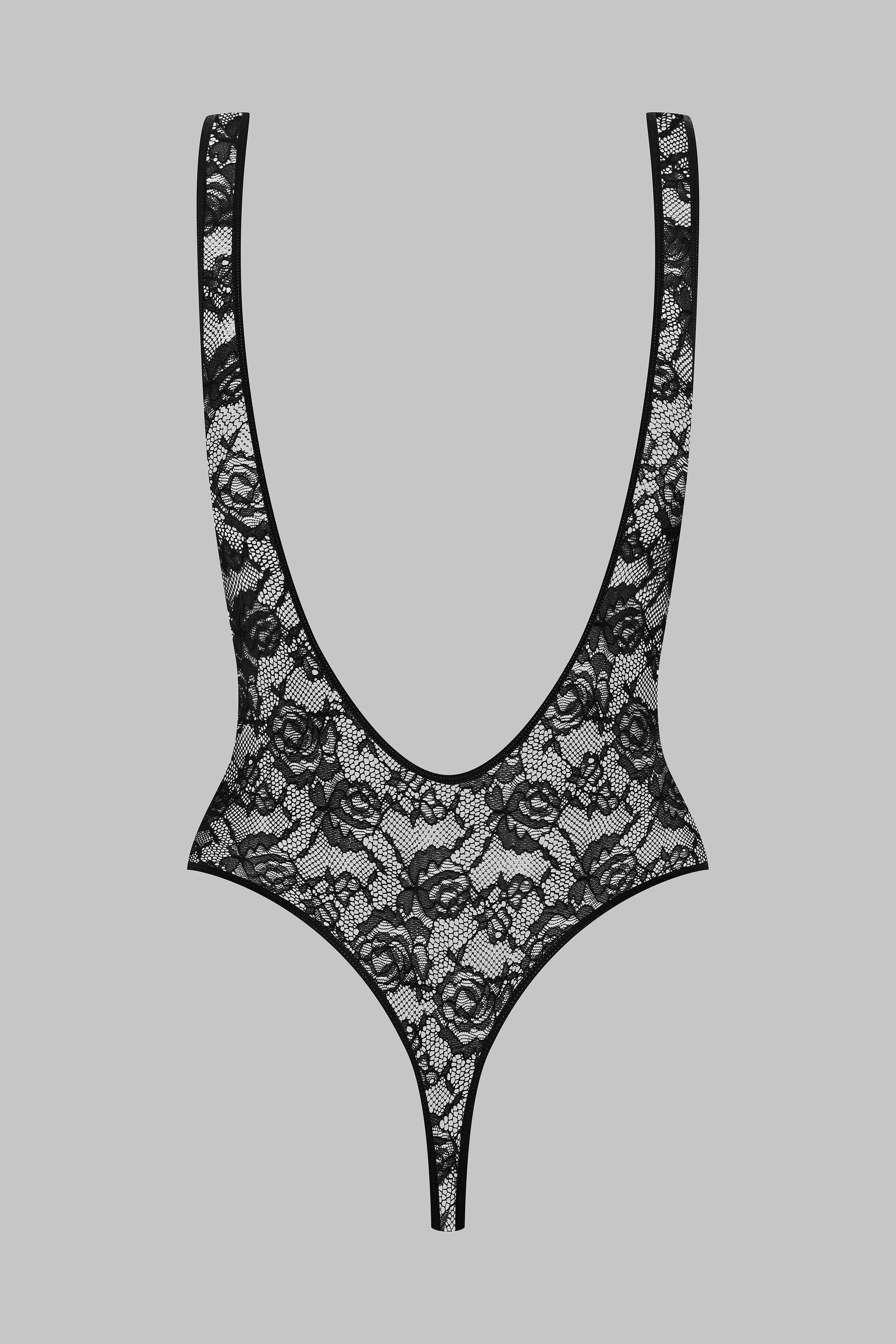 Open Back thong bodysuit - Flashback