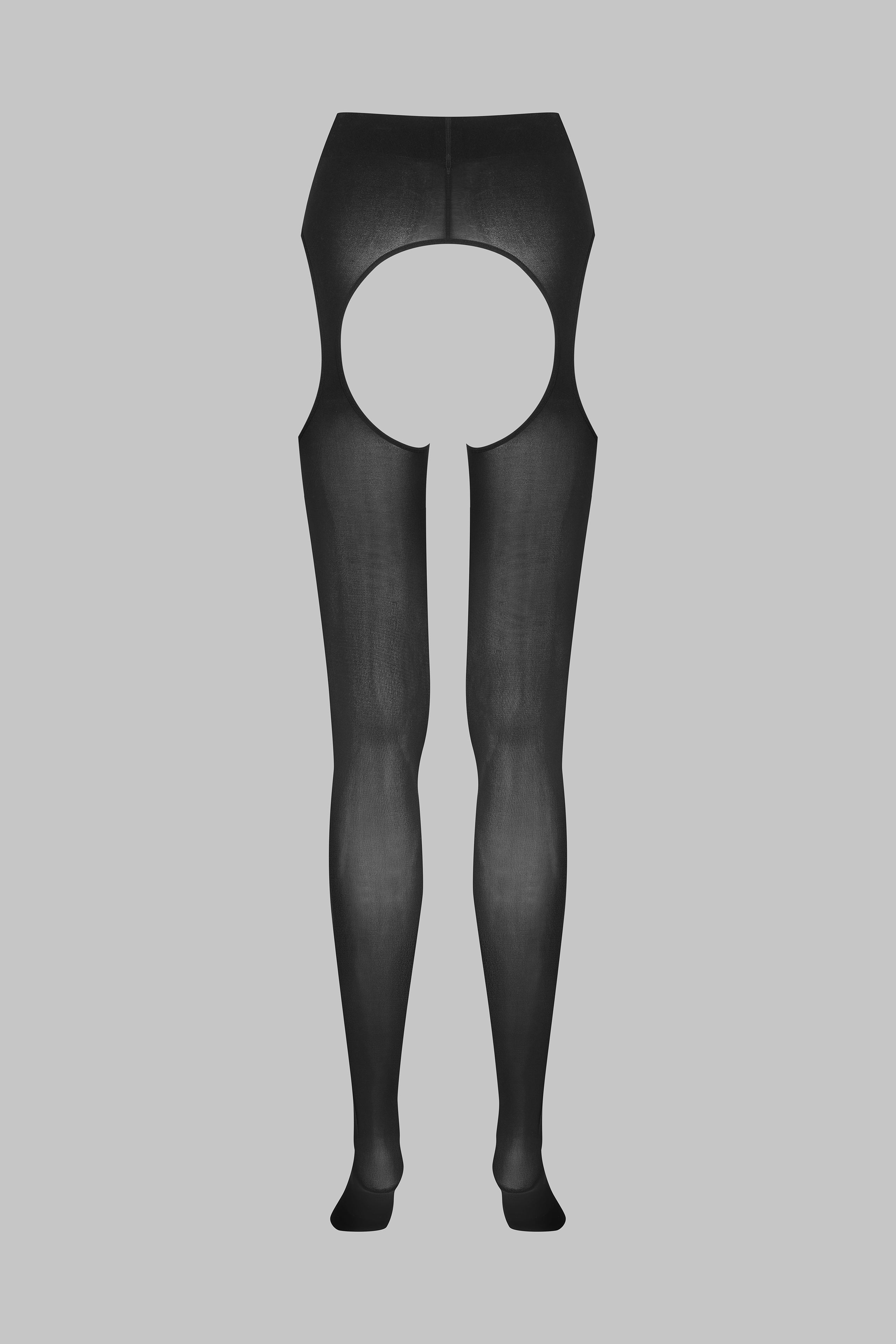 Offene Strumpfhose mit Straps-Effekt 70D - Schwarz - LEGWEAR