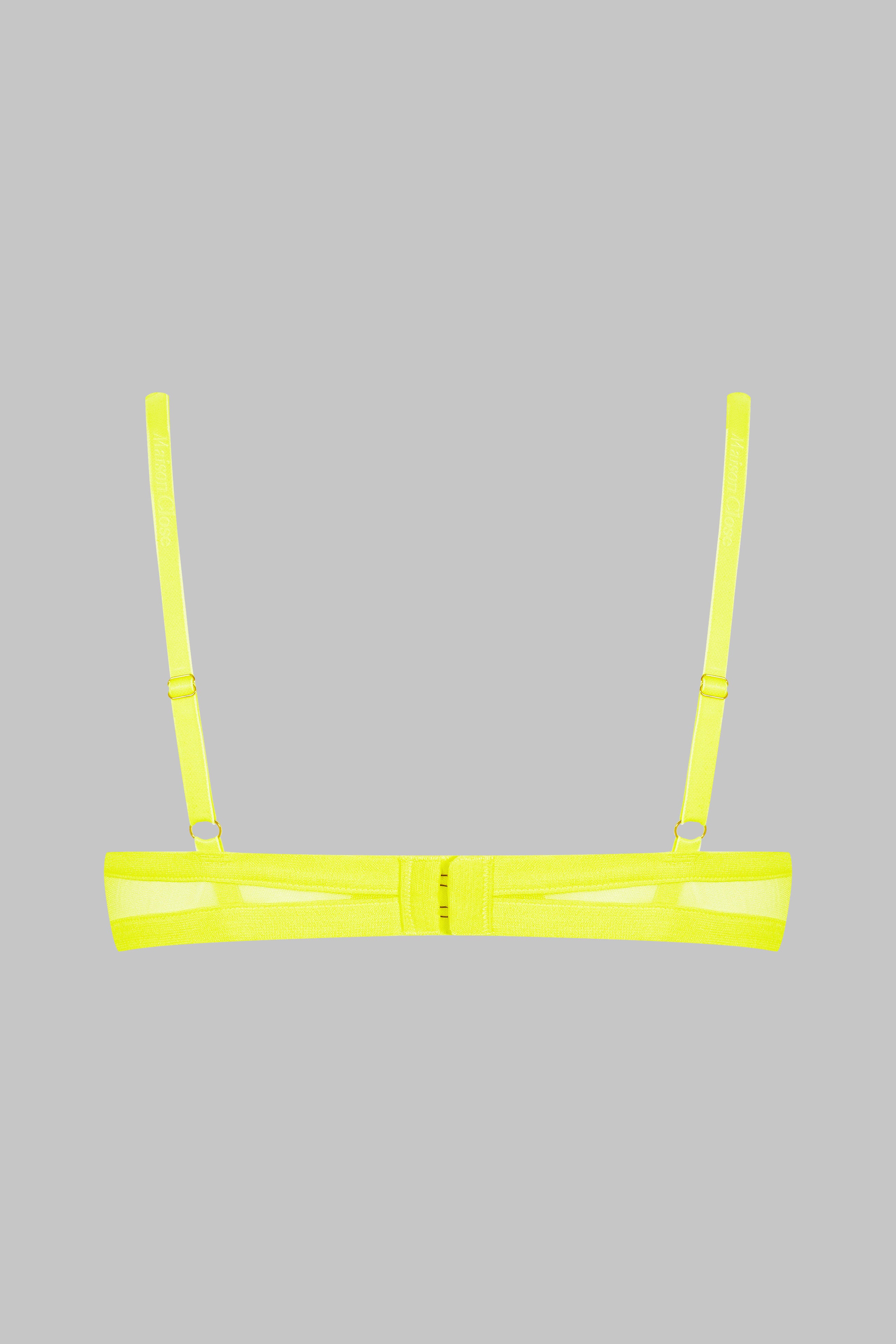 soutien-gorge-seins-nus-corps-a-corps-neon-jaune-fluo-or-maison-close