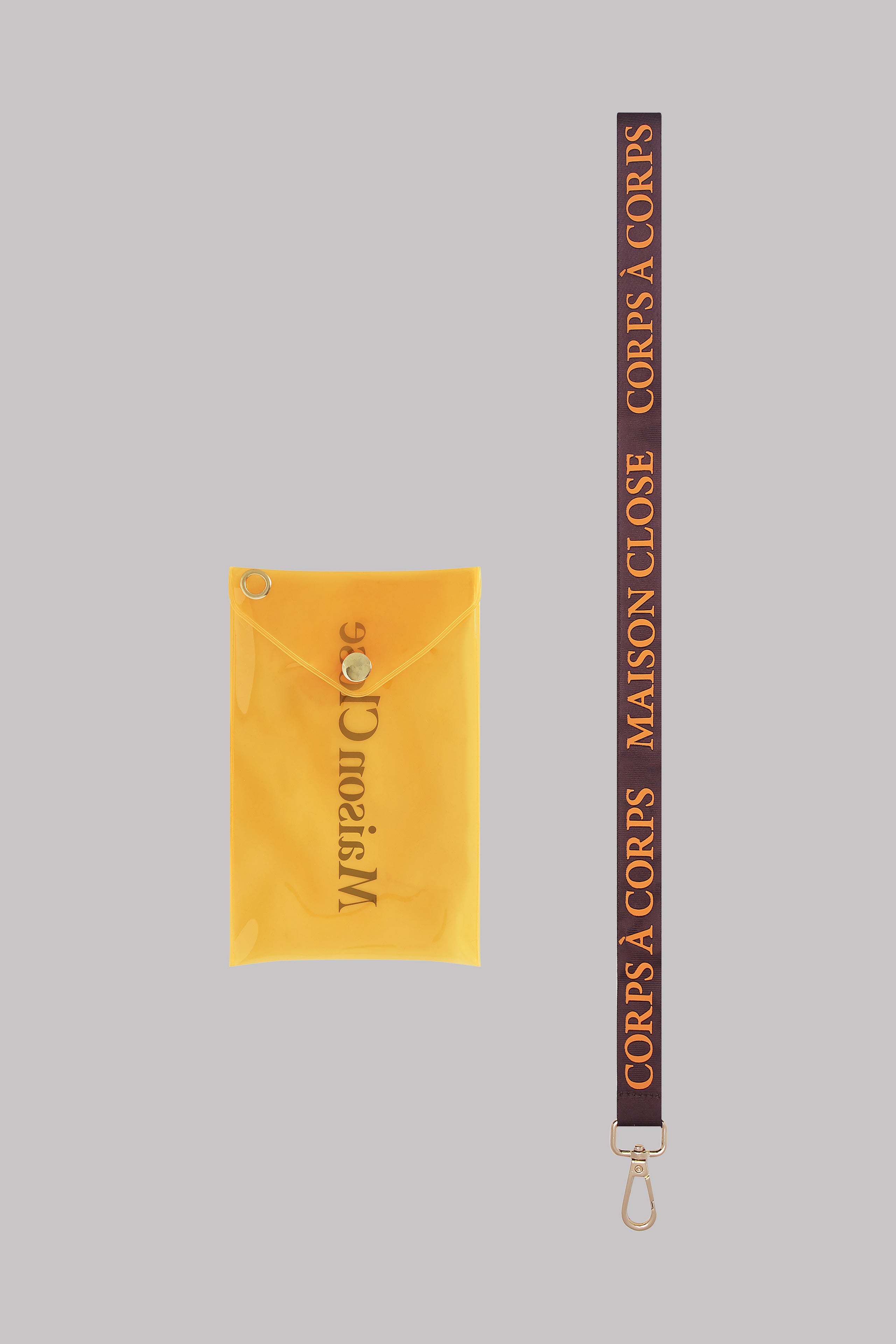 Pouch with keychain - Corps à Corps Neon