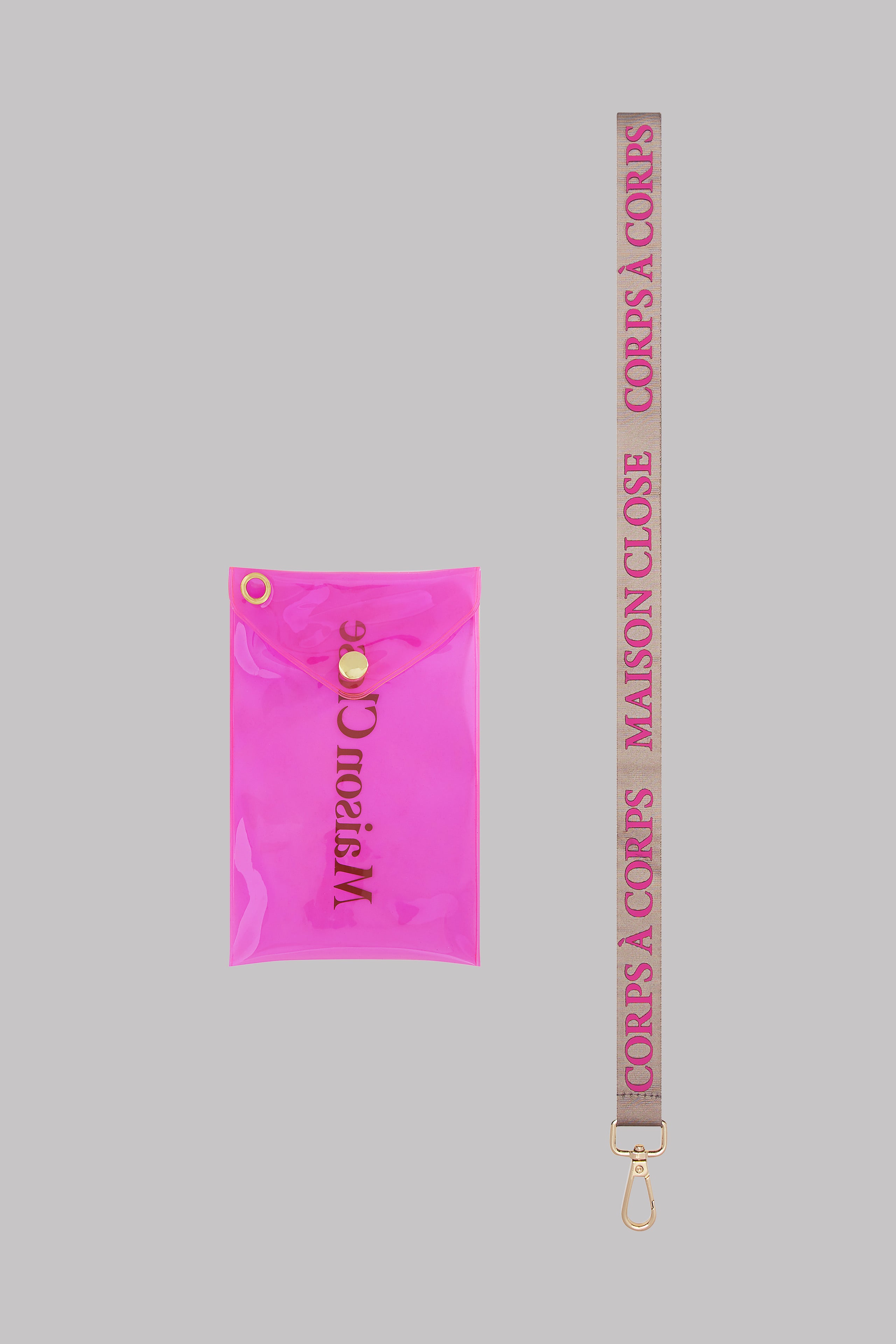 Pouch with keychain - Corps à Corps Neon