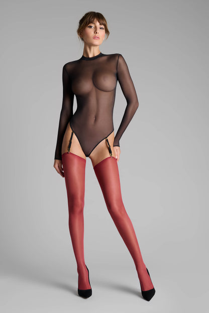 Bas coupés roulés 20D - Legwear