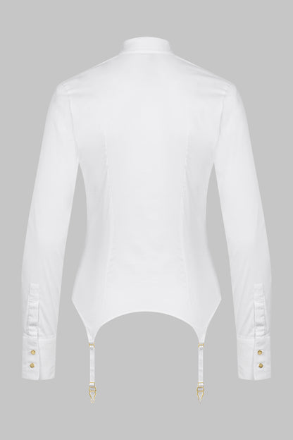 014 - Camicia di cotone con reggicalze