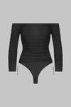 Body string encolure bateau - Nuit Fauve