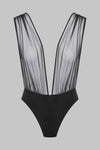 Body Perizoma Con Scollo A V - Nuit Fauve