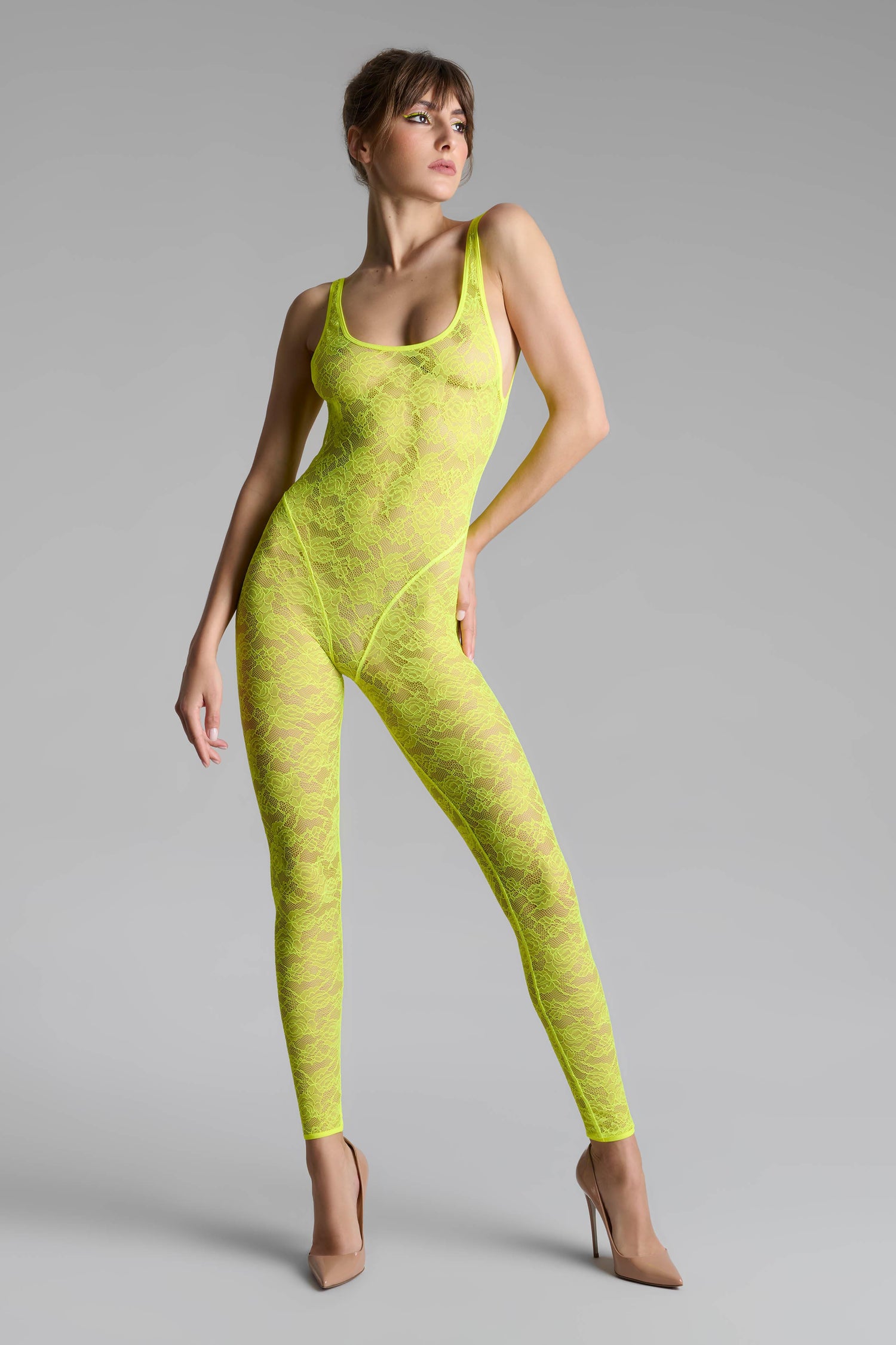 Catsuit dos ouvert - Flashback Néon