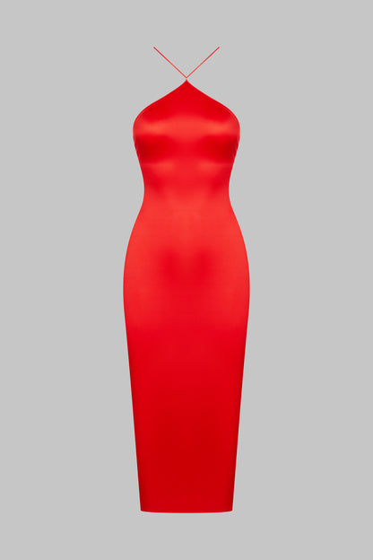 Abito midi con schiena scoperta - French Kiss