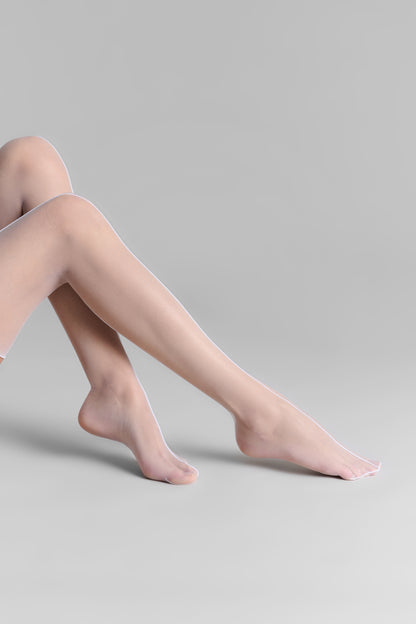 Bas coupés roulés double couture 10D - Legwear