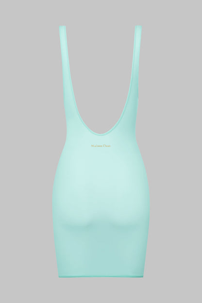 Kurzes rückenfreies Kleid - Double Sens Pastel