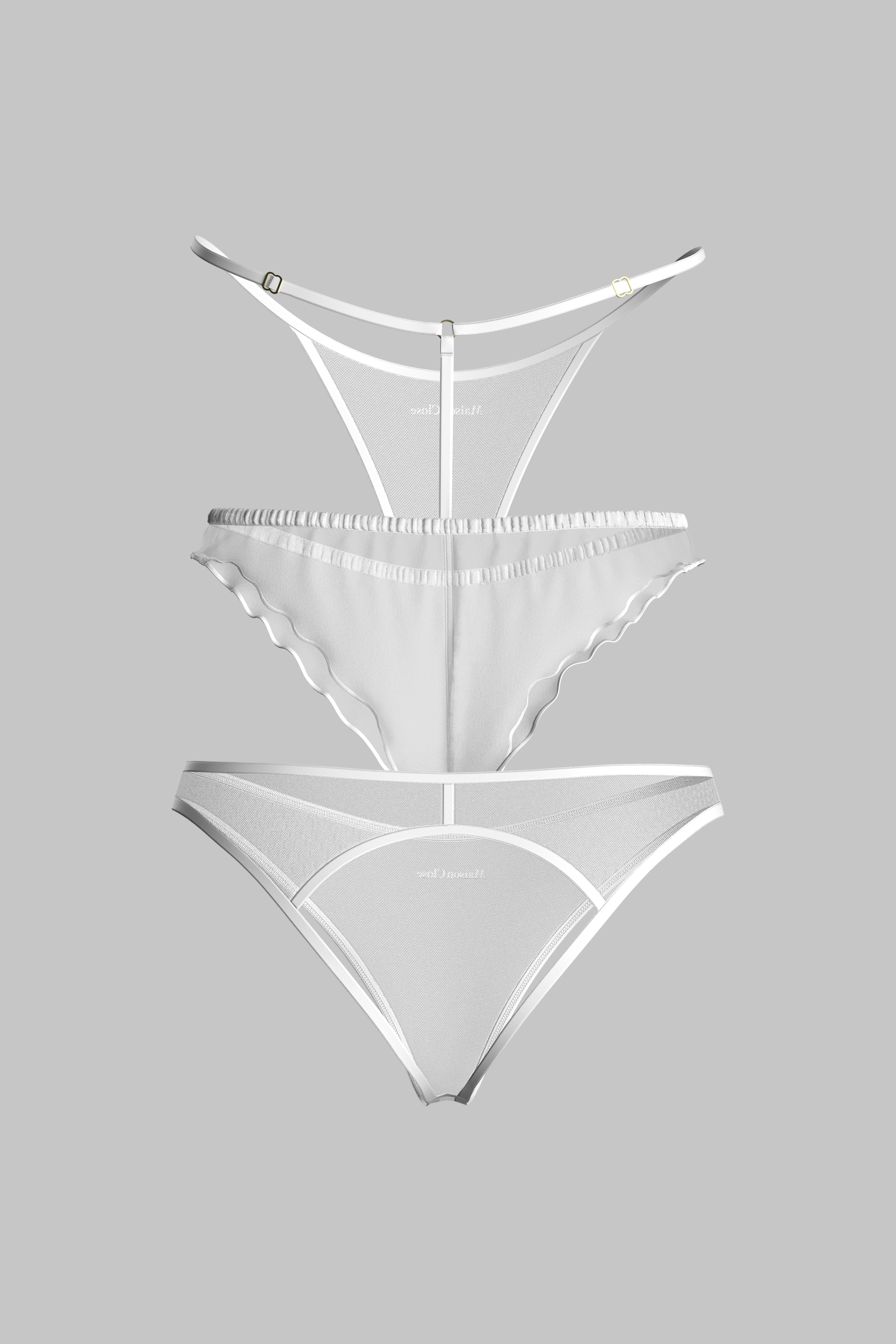 Set de 3 Bas Blanc - Panorama