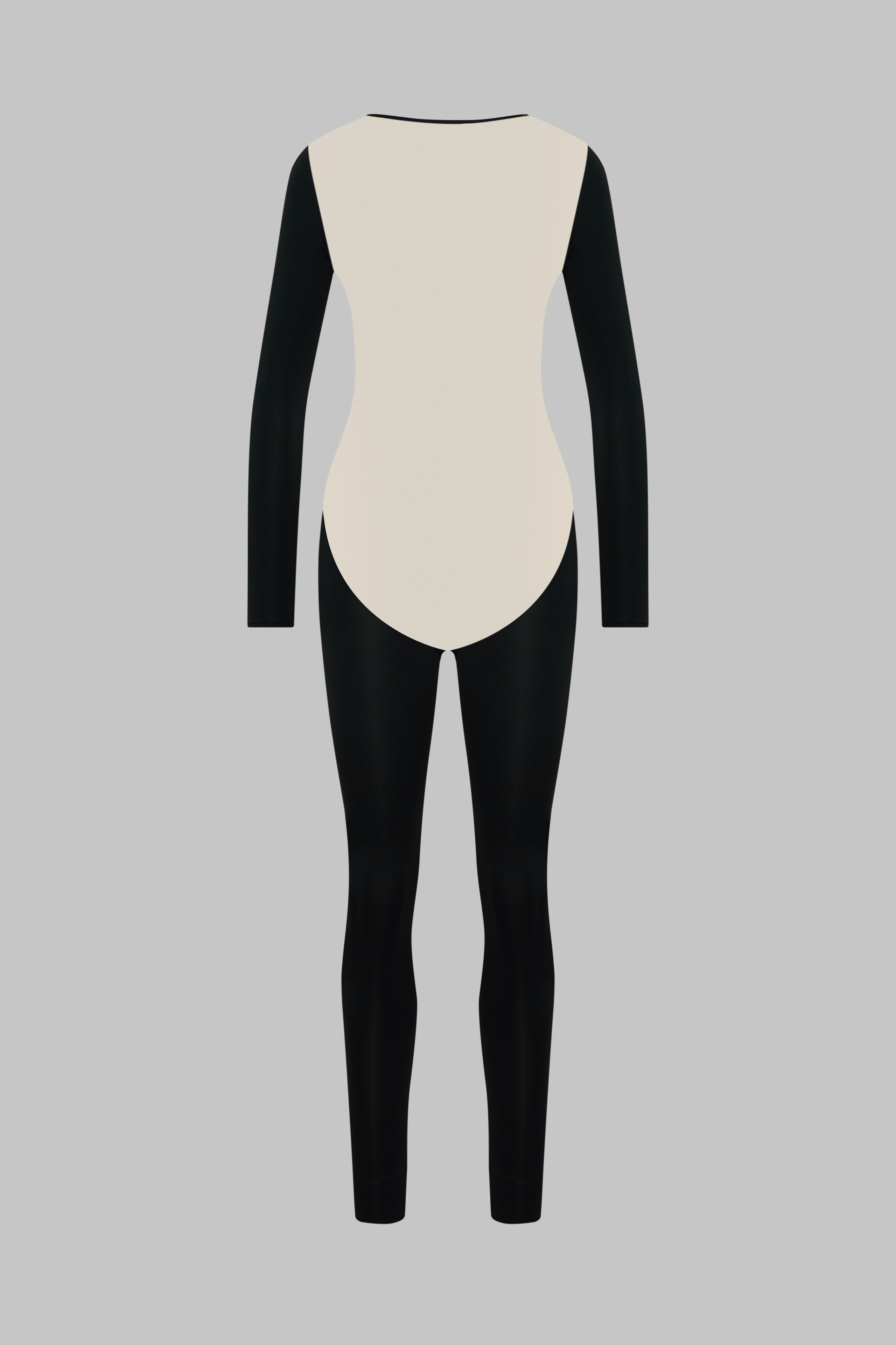 Catsuit manches longues dos transparent - Pure Tentation