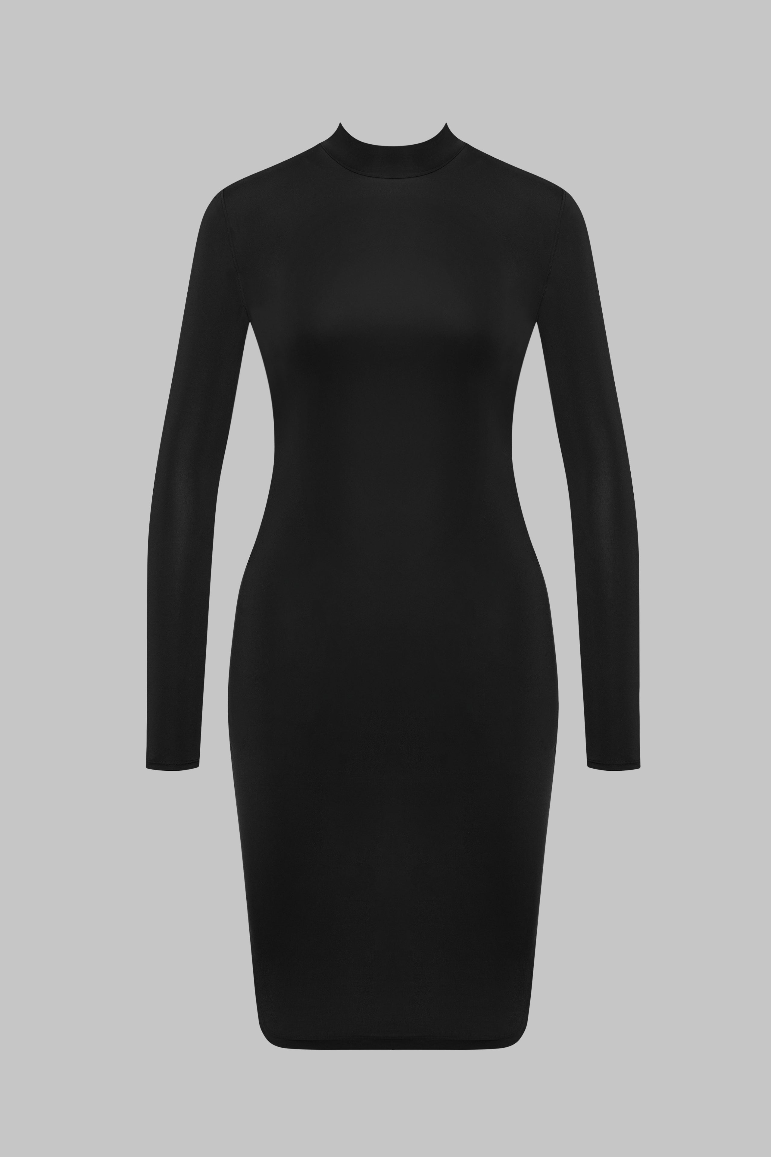 Long-sleeved sheer-back dress - Pure Tentation