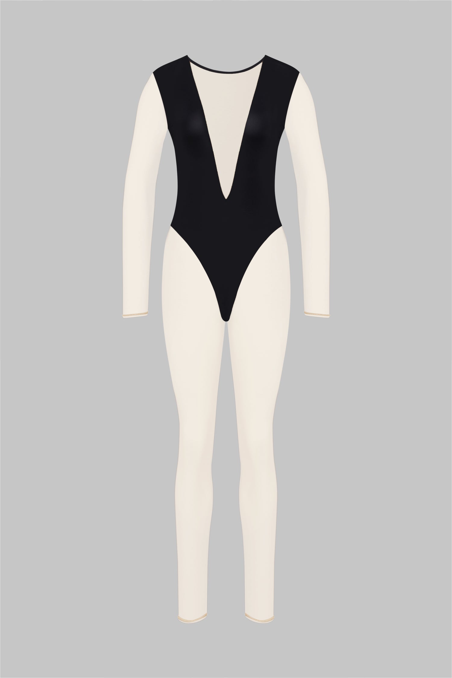 Catsuit col V manches longues - Pure Tentation