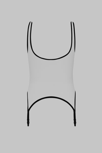 Tuta con Spalline e Reggicalze – Pure Tentation