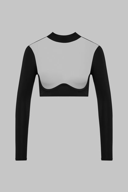 Top Trasparente a Maniche Lunghe - Pure Tentation