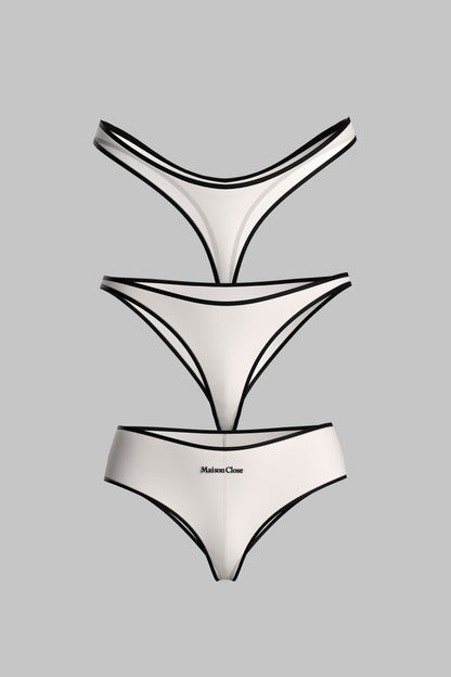 Set de 3 Bas Beige Clair - La Parisienne