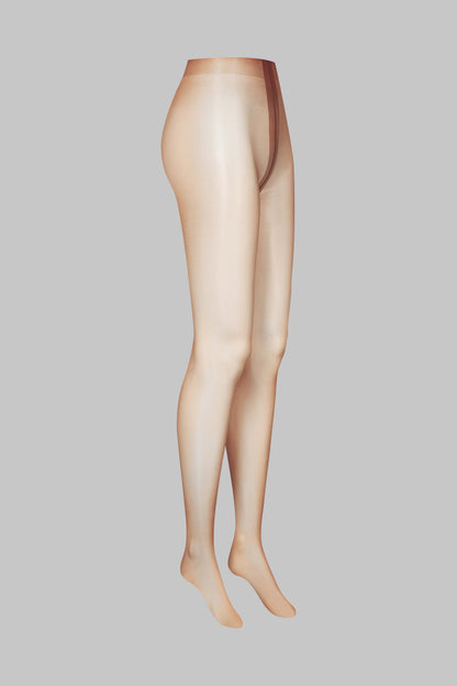 10D Glossy Tights - Caramel - Legwear