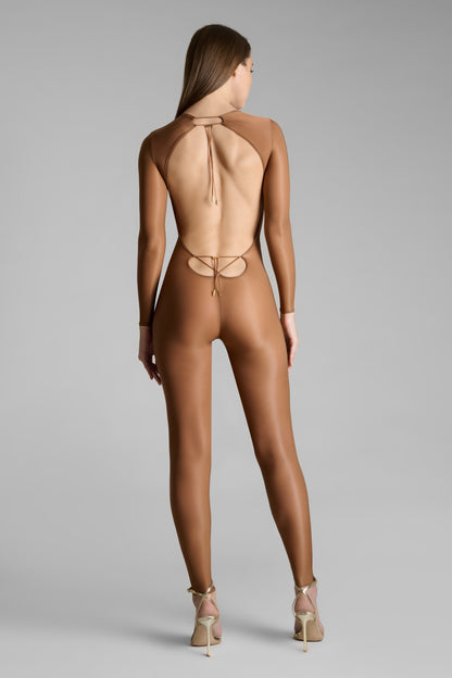 Catsuit dos ouvert manches longues - French Kiss Light