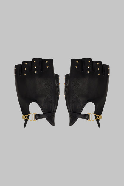 Mitaines cuir cloutées - 24 Secret Days