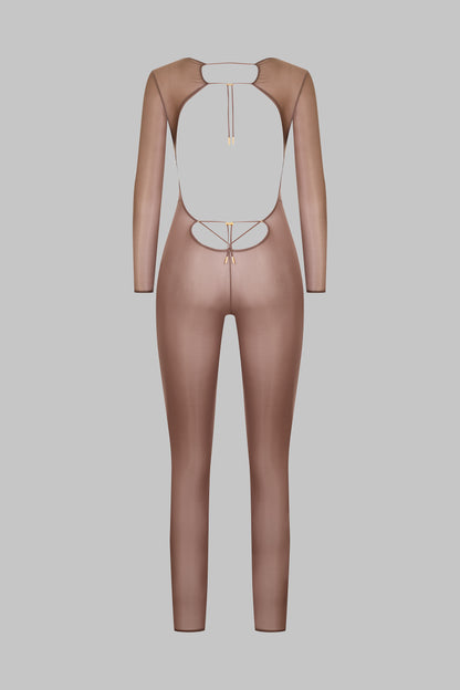 Catsuit dos ouvert manches longues - French Kiss Light