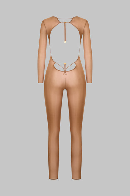 Catsuit dos ouvert manches longues - French Kiss Light