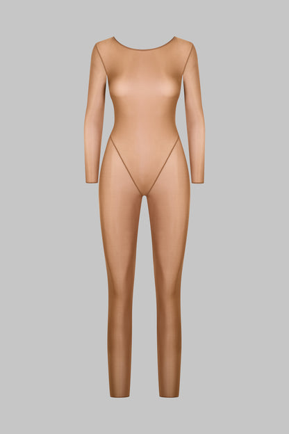 Catsuit dos ouvert manches longues - French Kiss Light